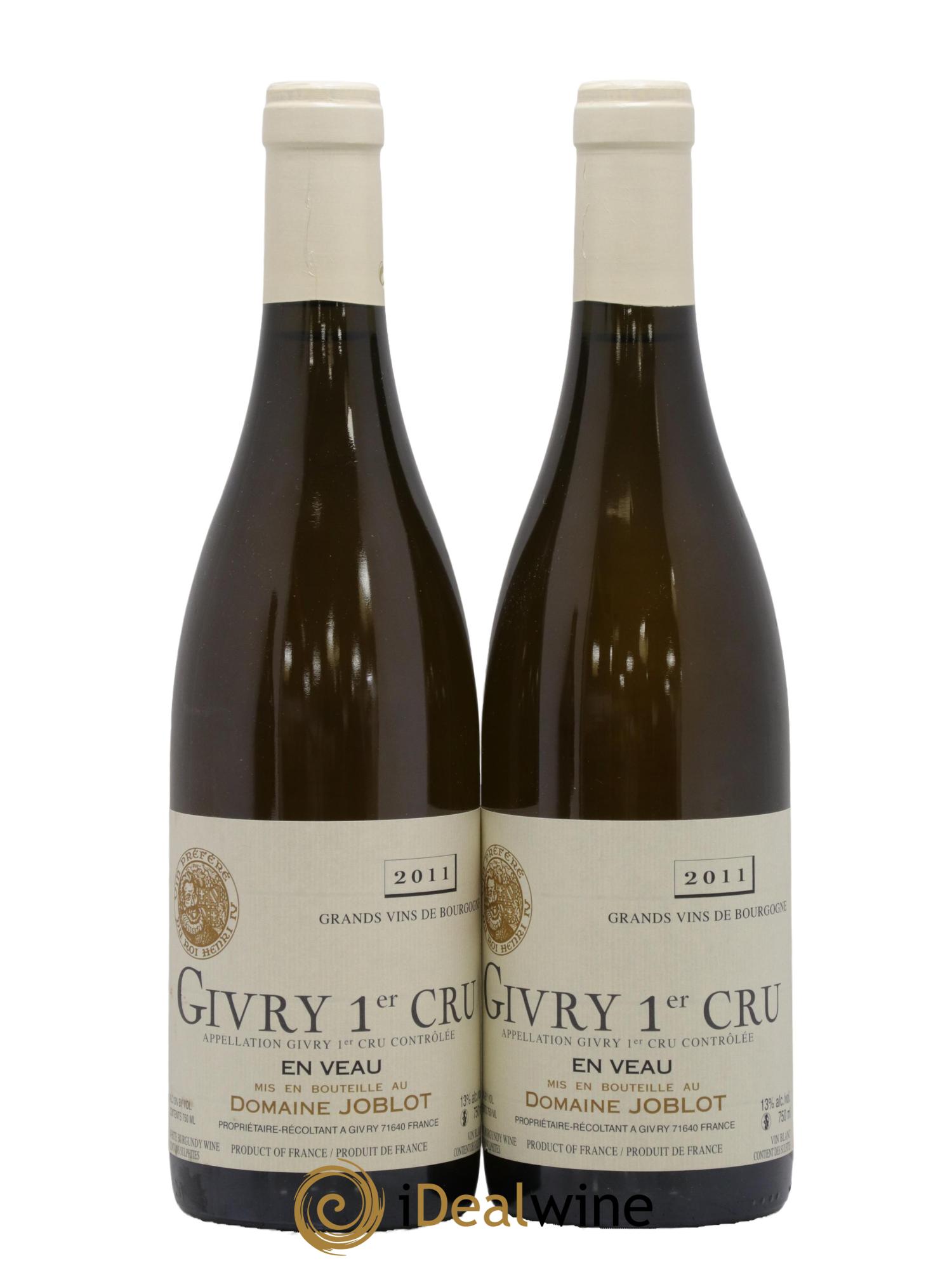 Givry 1er Cru En Veau Joblot (Domaine) 2011 - Lot de 2 bouteilles - 0