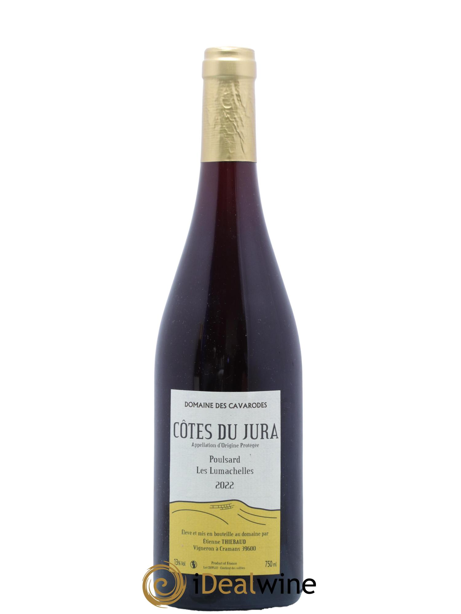 Côtes du Jura Poulsard Les Lumachelles Cavarodes (Domaine des) - Etienne Thiébaud 2022 - Lot de 1 bouteille - 0