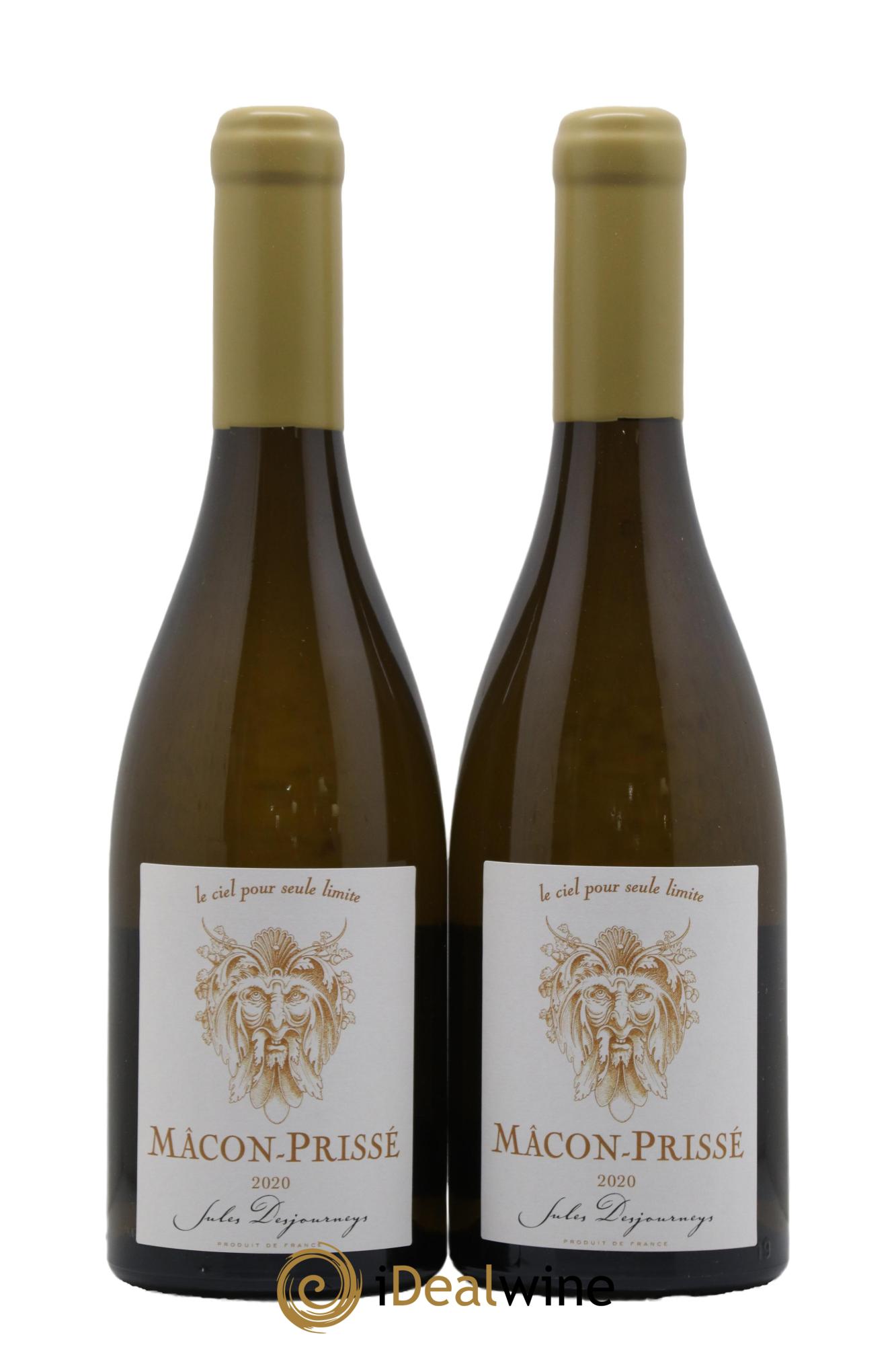 Mâcon Prissé En Chailloux J.Desjourneys 2020 - Lot de 2 bouteilles - 0