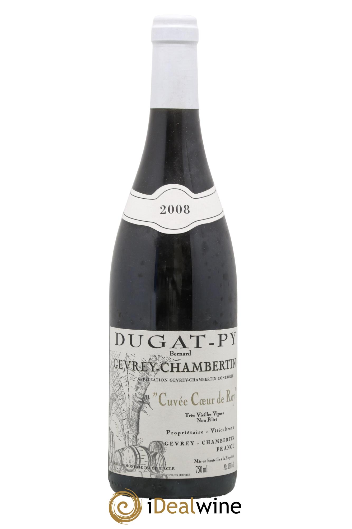 Gevrey-Chambertin Coeur de Roy Très Vieilles Vignes Dugat-Py 2008 - Posten von 1 Flasche - 0