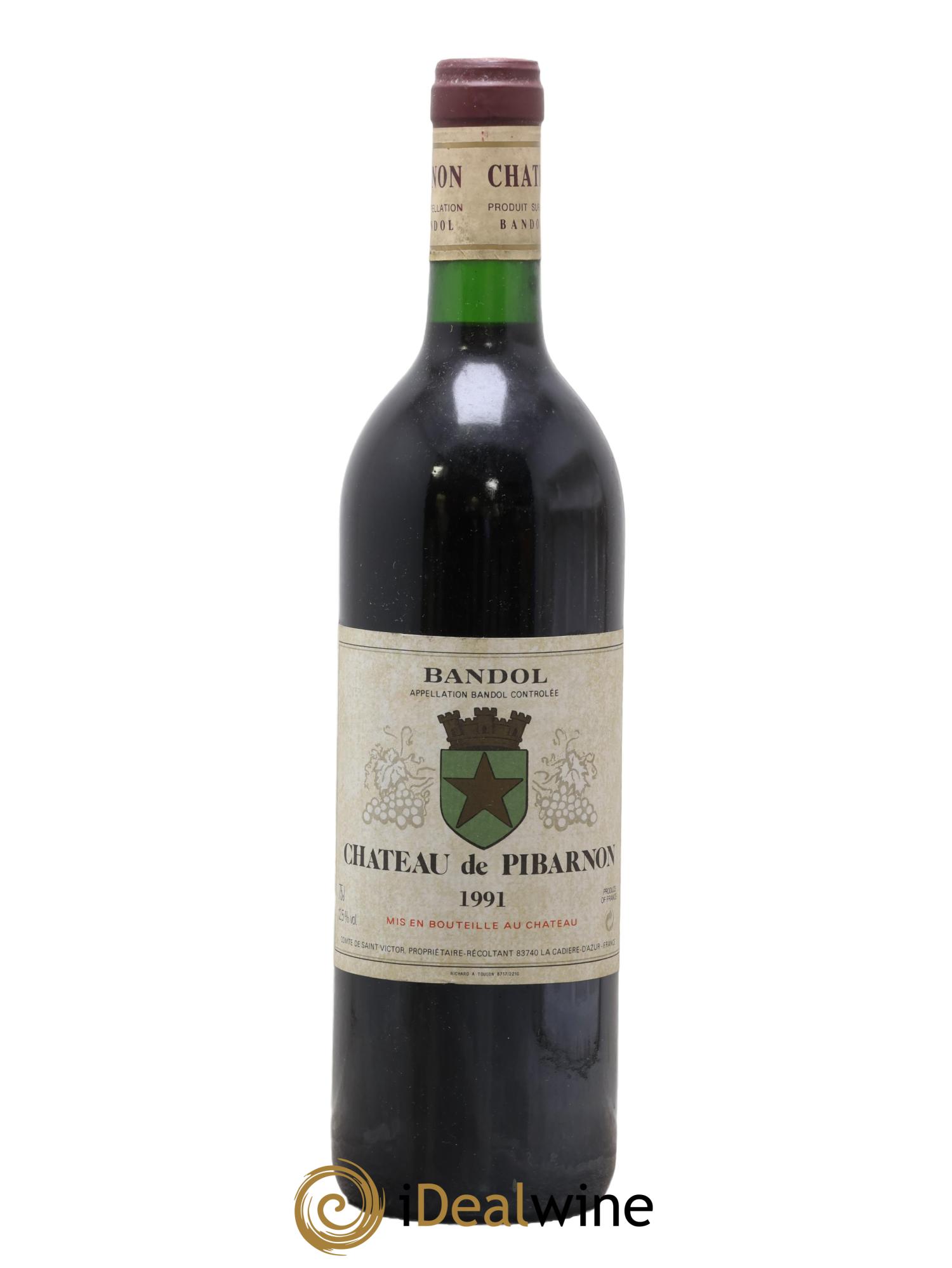 Bandol Château de Pibarnon Comte de Saint-Victor 1991 - Lotto di 1 bottiglia - 0