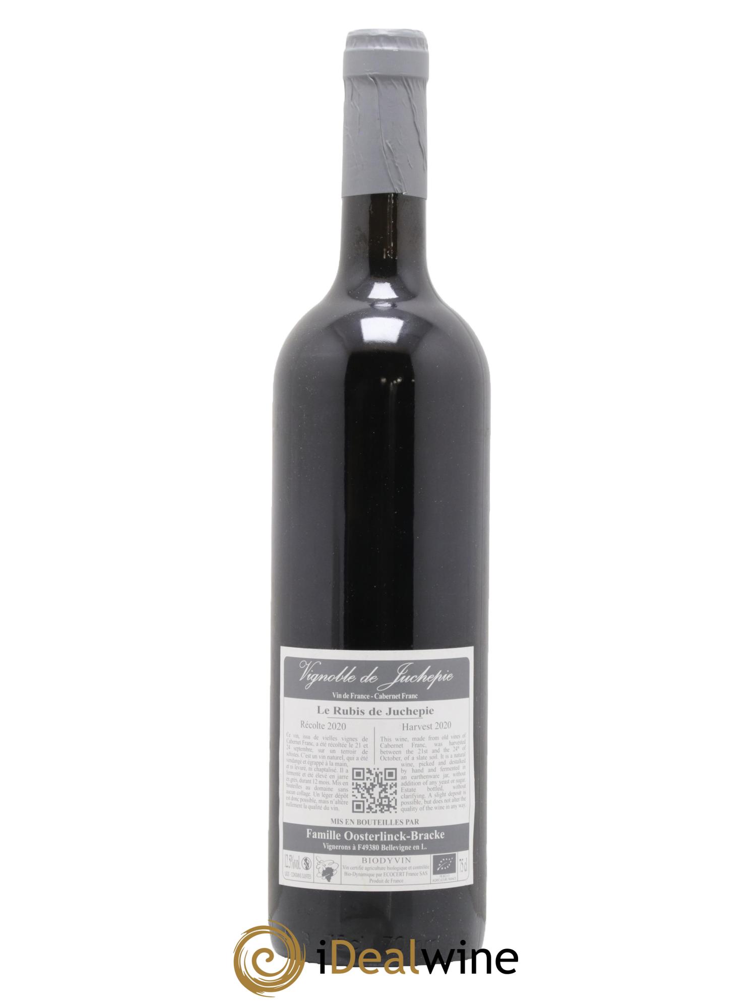 Vin de France Le Rubis de Juchepie Domaine de Juschepie 2020 - Lotto di 1 bottiglia - 1