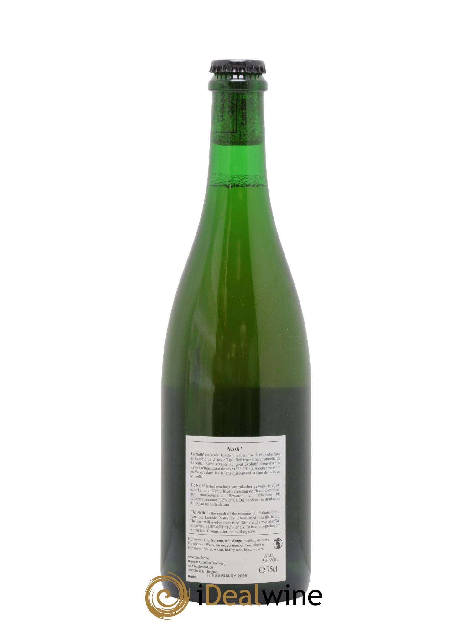 Bière Gueuze Cantillon Cuvée Nath (bottled 2025) - Lot de 1 bouteille - 1