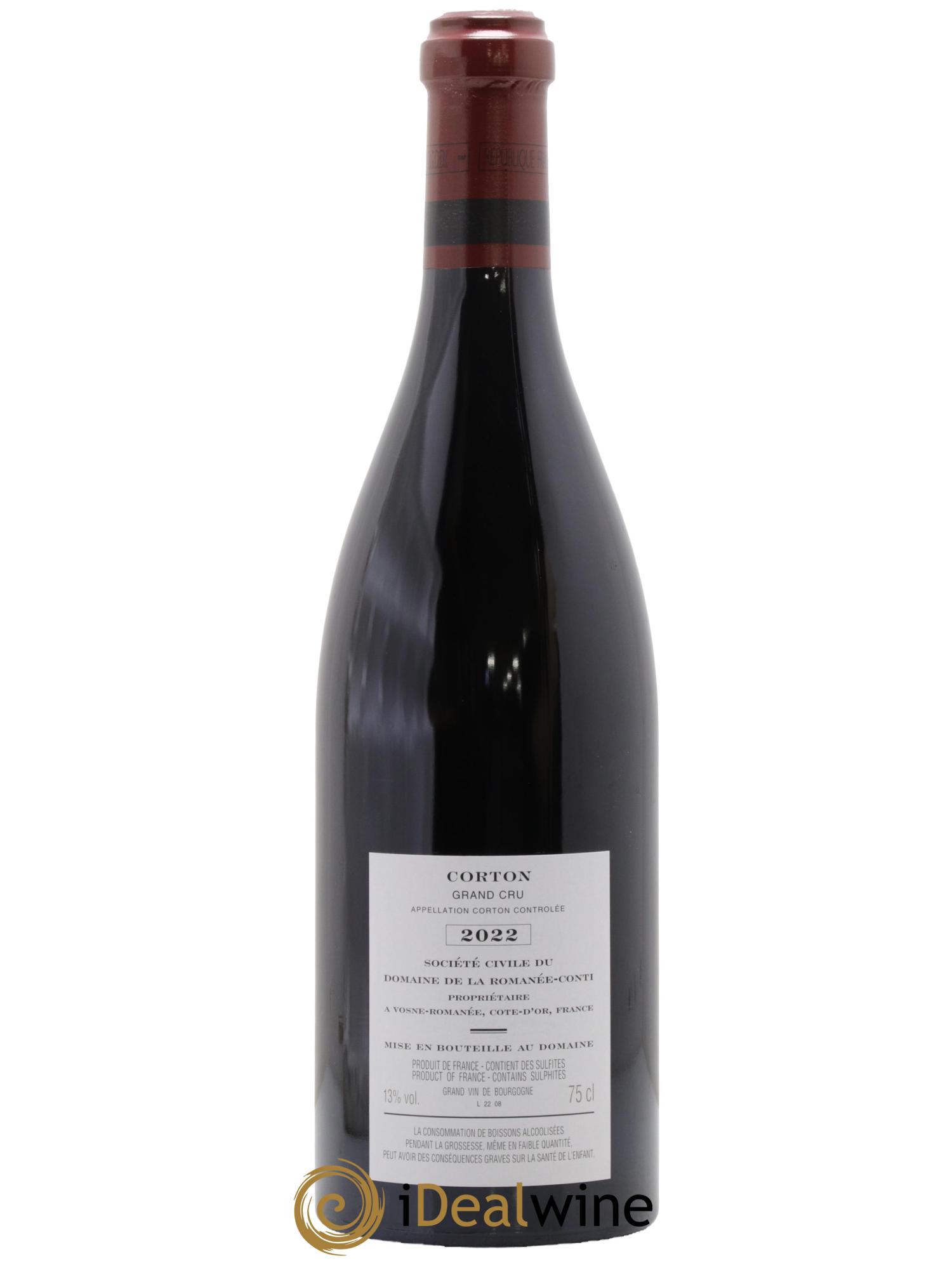 Corton Grand Cru Domaine de la Romanée-Conti  2022 - Lot of 1 bottle - 1