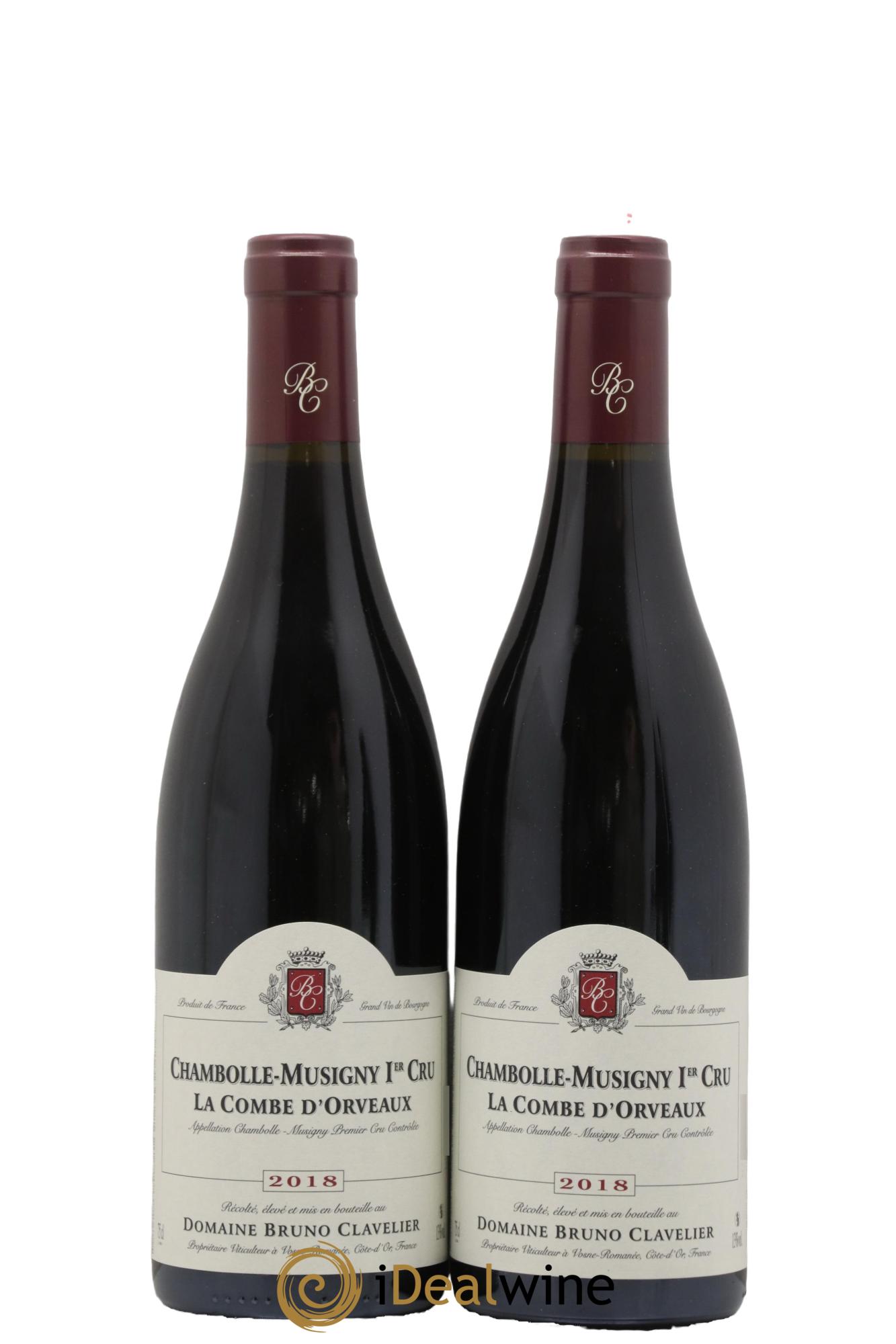 Chambolle-Musigny 1er Cru La Combe d'Orveaux Bruno Clavelier 2018 - Lot de 2 bouteilles - 0