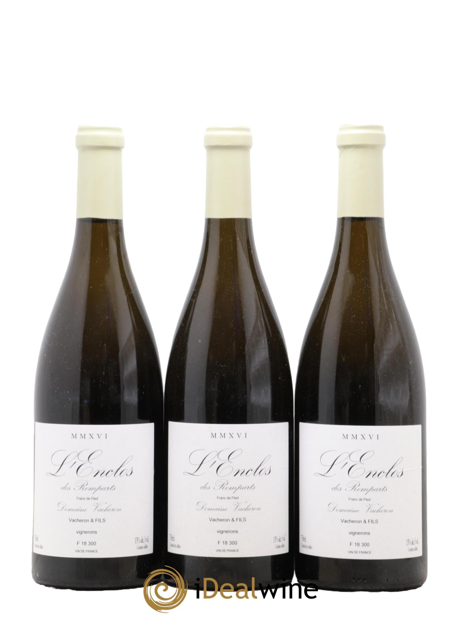 Vin de France L'Enclos Des Remparts Franc de Pied Vacheron et Fils (Domaine) Franc de Pied Enclos des remparts Vacheron 2016 - Lot de 3 bouteilles - 0