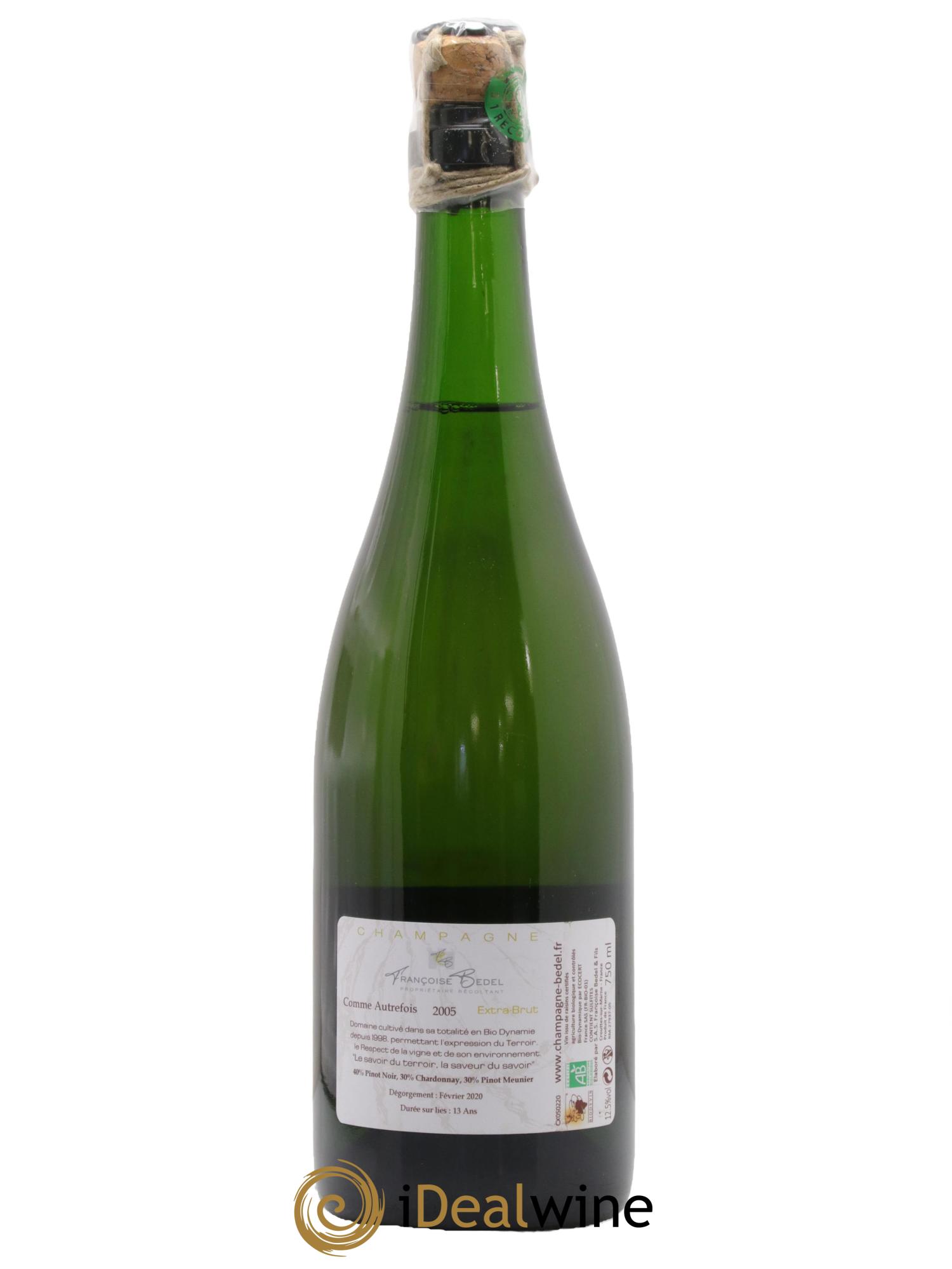 Comme Autrefois Brut Françoise Bedel et Fils 2005 - Lot de 1 bouteille - 1