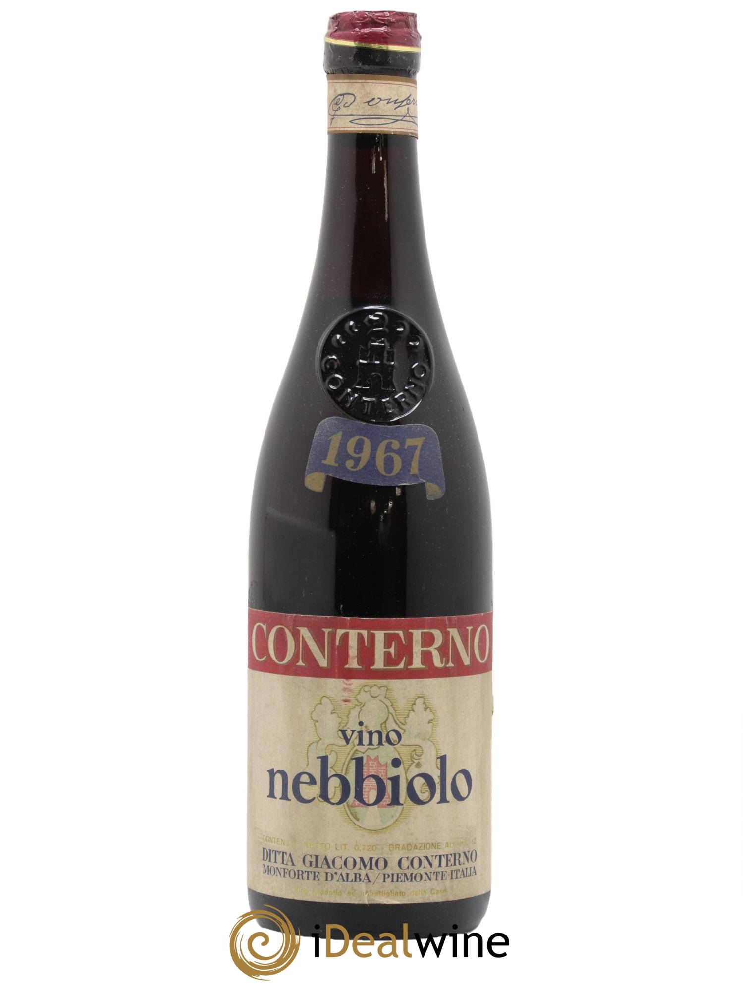 Italie Langhe Nebbiolo Giacocmo Conterno 1967 - Lot de 1 bouteille - 0