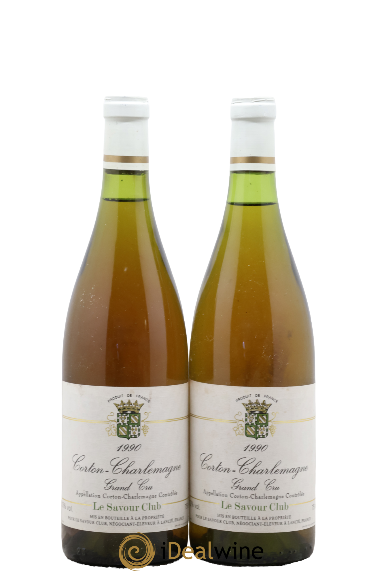 Corton-Charlemagne Grand Cru Le Savour Club 1990 - Lotto di 2 bottiglie - 0