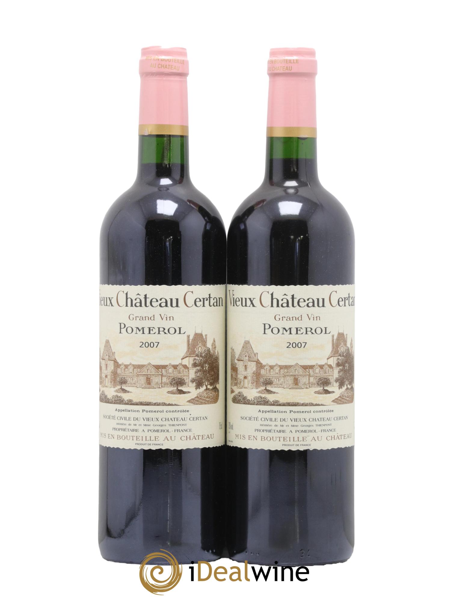 Vieux Château Certan 2007 - Lot de 2 bouteilles - 0