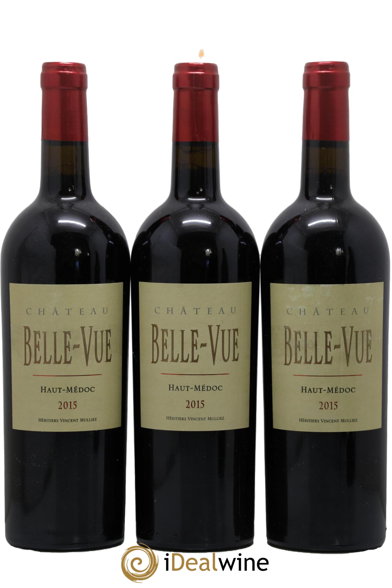 Château Belle-Vue 2015 - Lotto di 3 bottiglie - 0