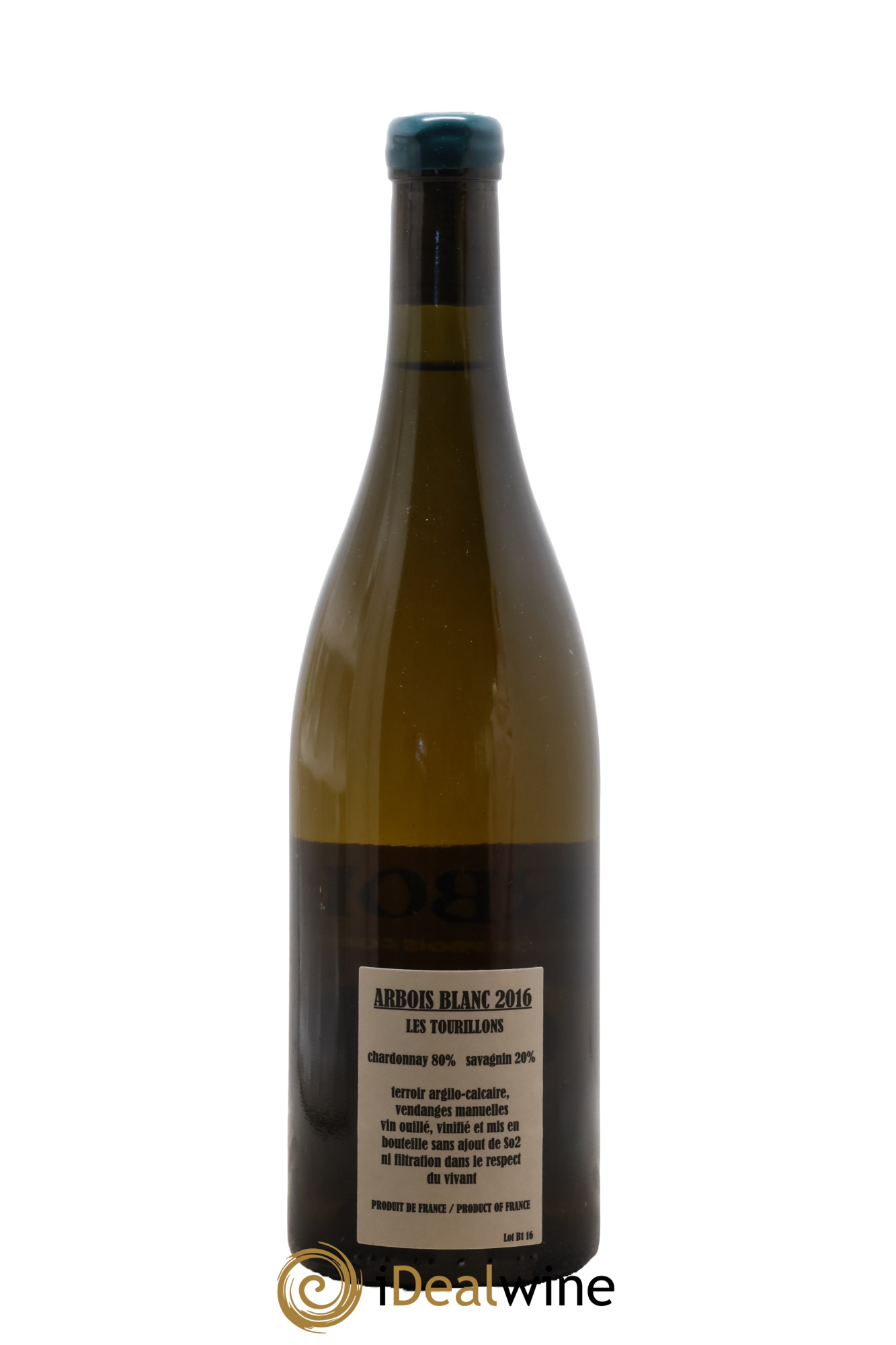Arbois Chardonnay Savagnin Les Tourillons Adeline Houillon & Renaud Bruyère 2016 - Lot de 1 bouteille - 1