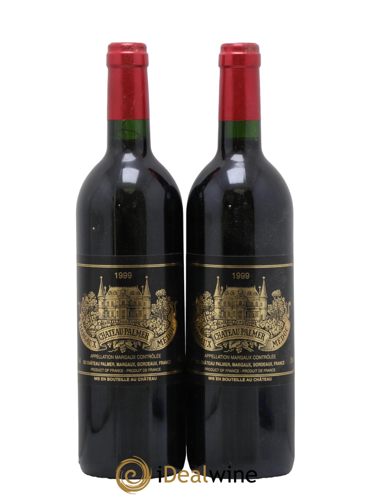 Château Palmer 3ème Grand Cru Classé 1999 - Lotto di 2 bottiglie - 0
