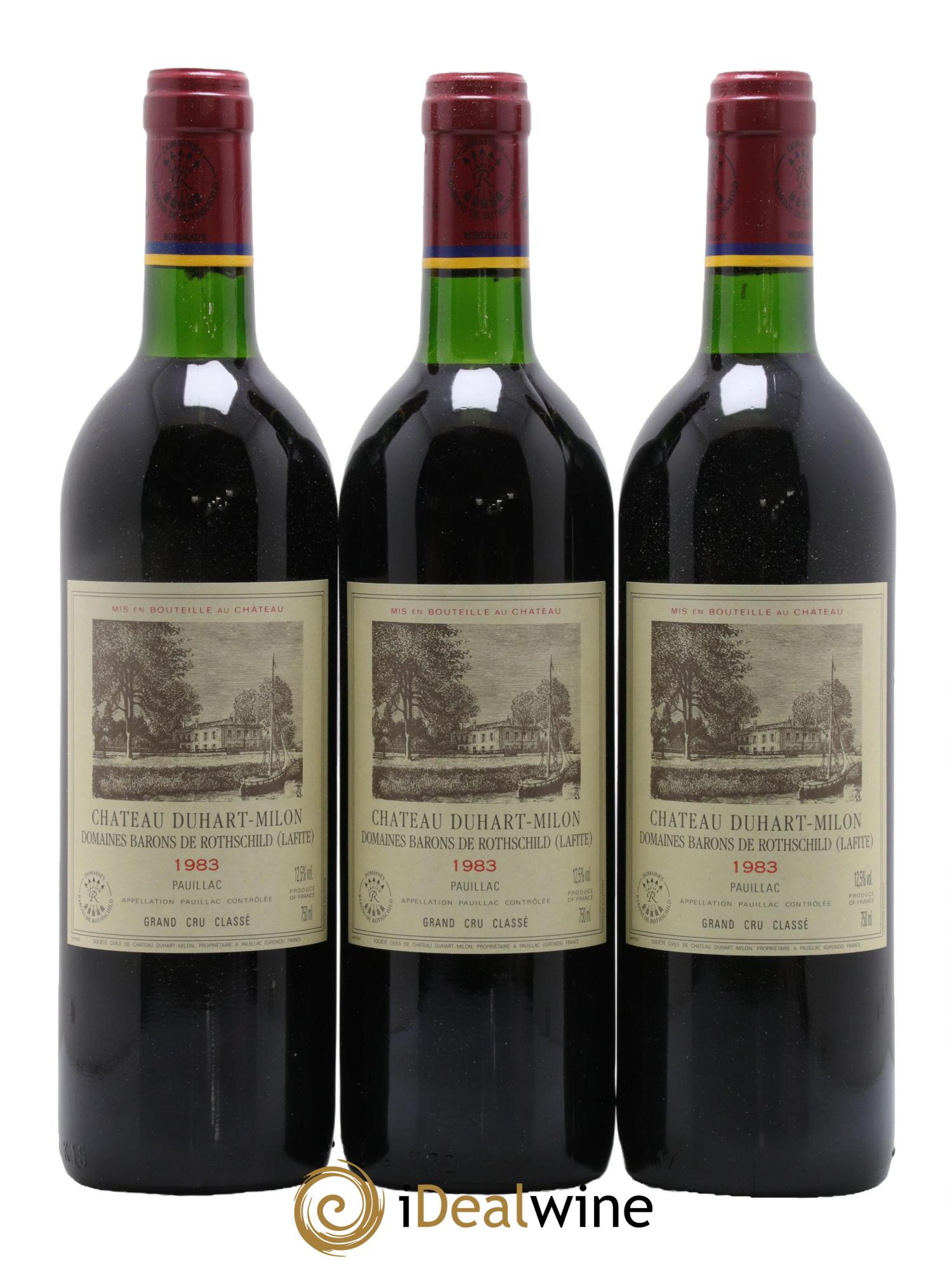 Château Duhart-Milon 4ème Grand Cru Classé 1983 - Lotto di 12 bottiglie - 1