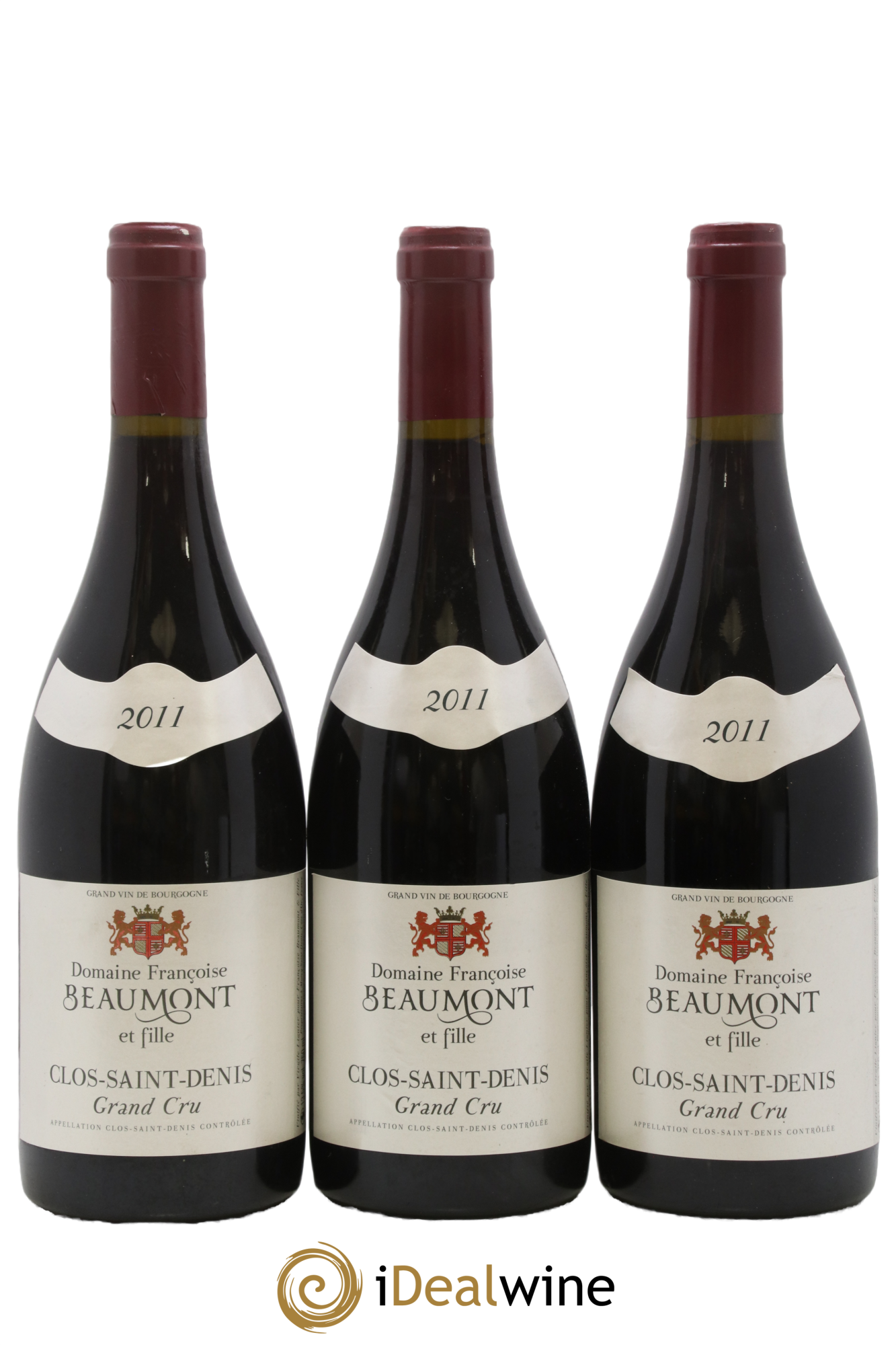 Clos Saint-Denis Grand Cru Domaine Françoise Beaumont et fille 2011 - Lot de 3 bouteilles - 0