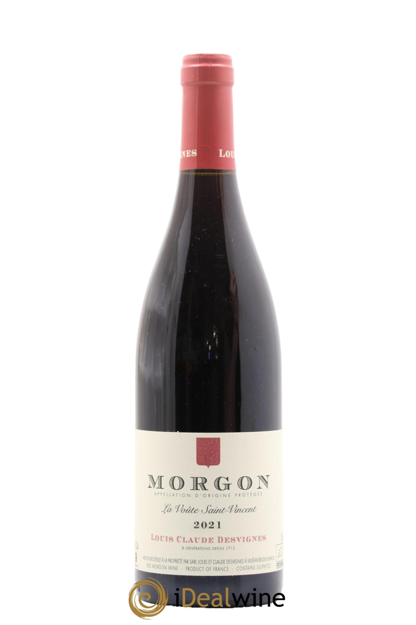 Morgon La Voûte Saint Vincent Louis-Claude Desvignes 2021 - Lot de 1 bouteille - 0