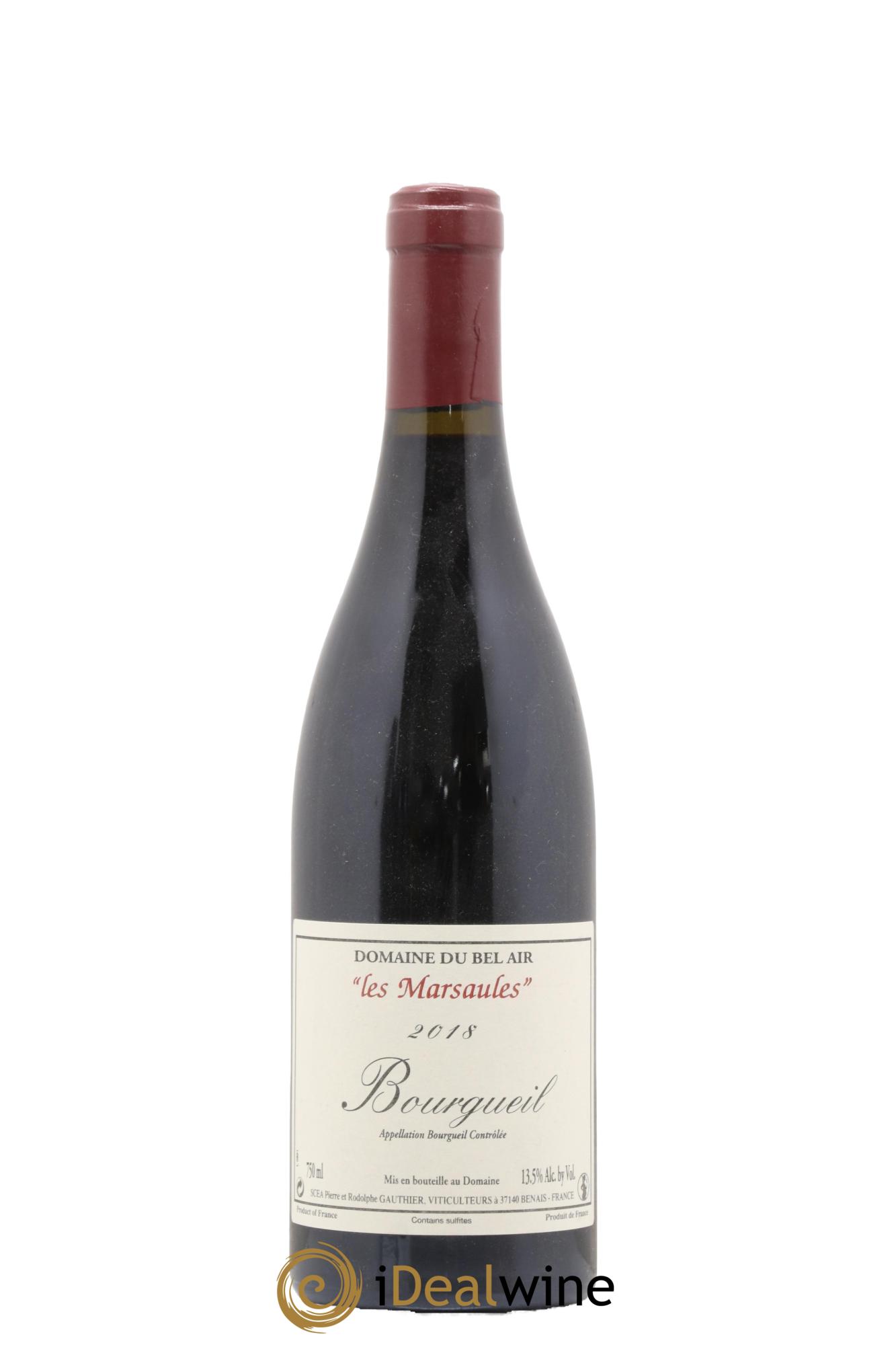 Bourgueil Marsaules Domaine du Bel Air 2018 - Lot de 1 bouteille - 0