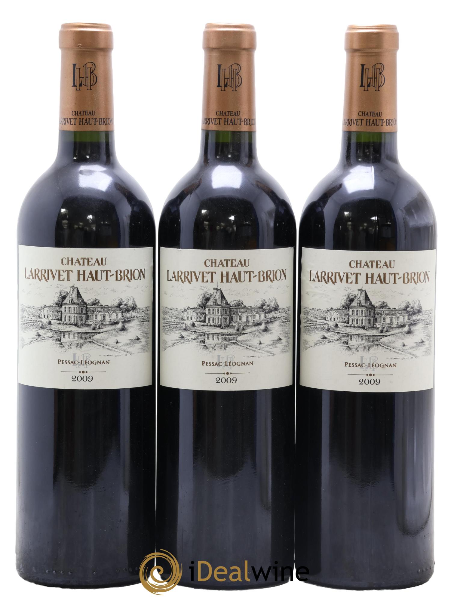 Château Larrivet Haut-Brion 2009 - Lot de 3 bouteilles - 0