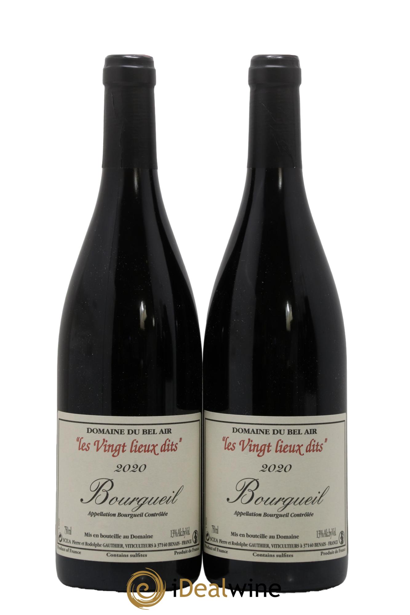 Bourgueil Vingt Lieux Dits Domaine du Bel Air 2020 - Lot de 2 bouteilles - 0