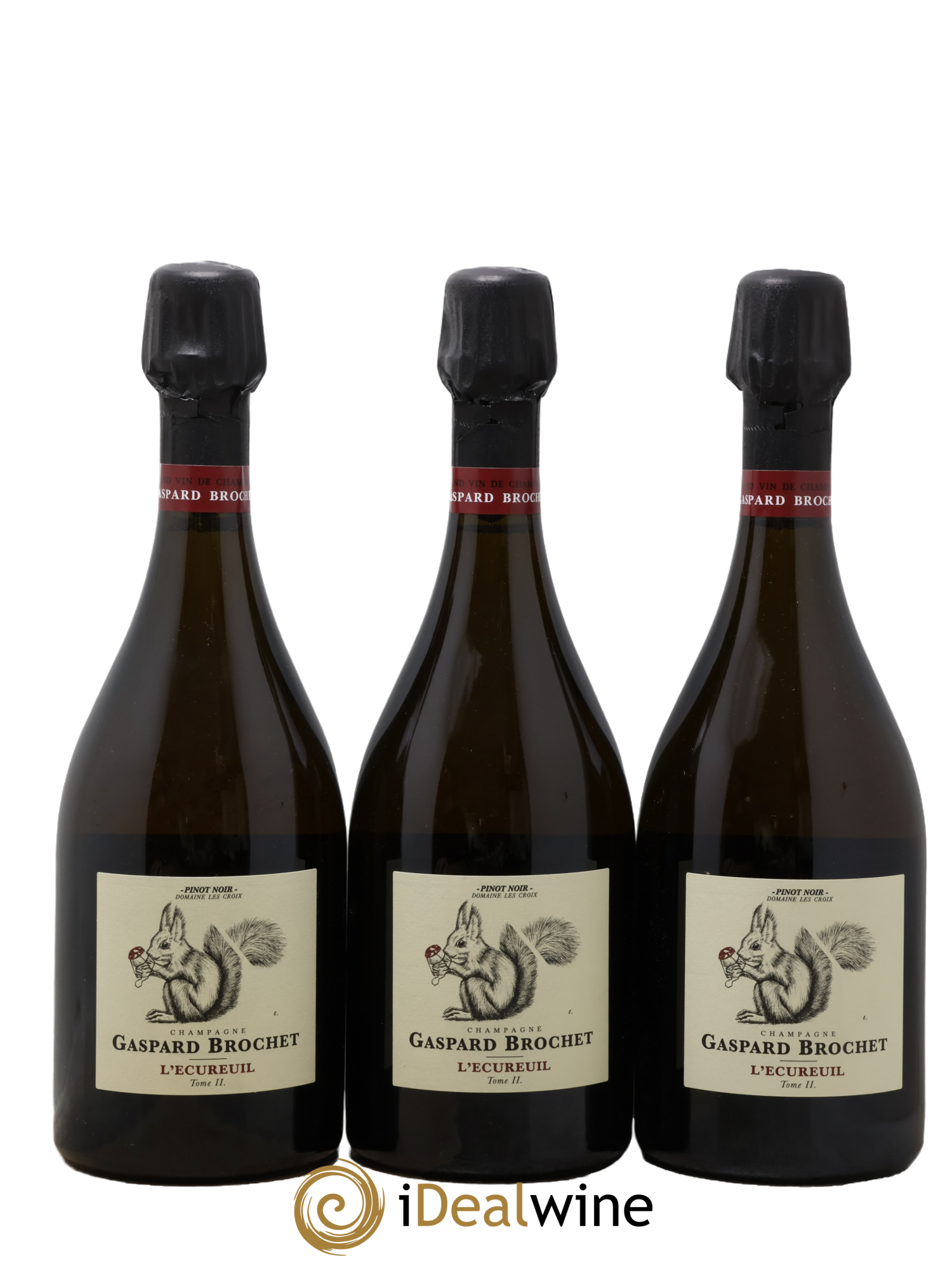 Champagne L'Ecureuil Tome II Maison Gaspard Brochet - Lot de 3 bouteilles - 0