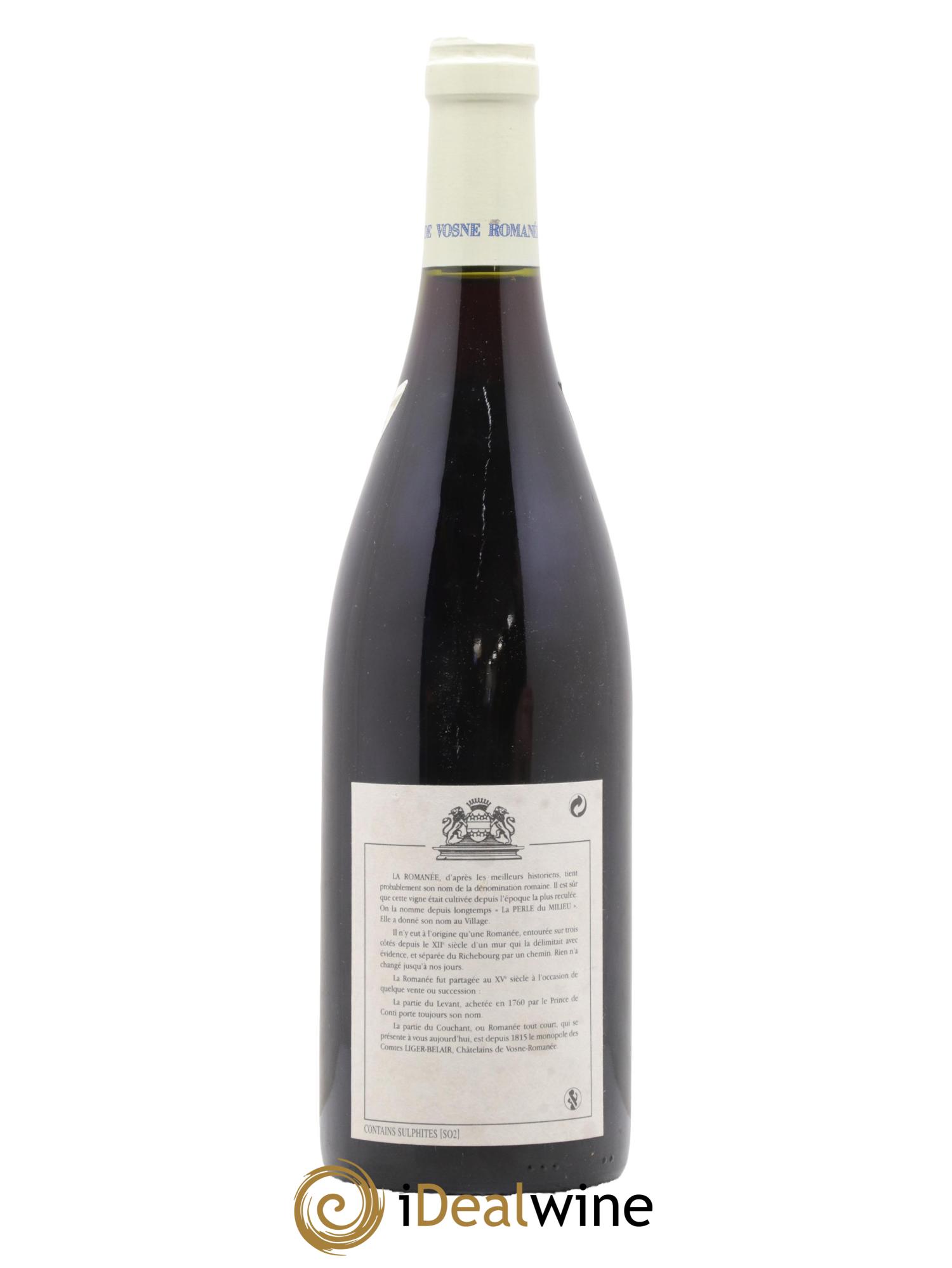 La Romanée Grand Cru Comte Liger-Belair (Domaine du) 2005 - Lot de 1 bouteille - 1