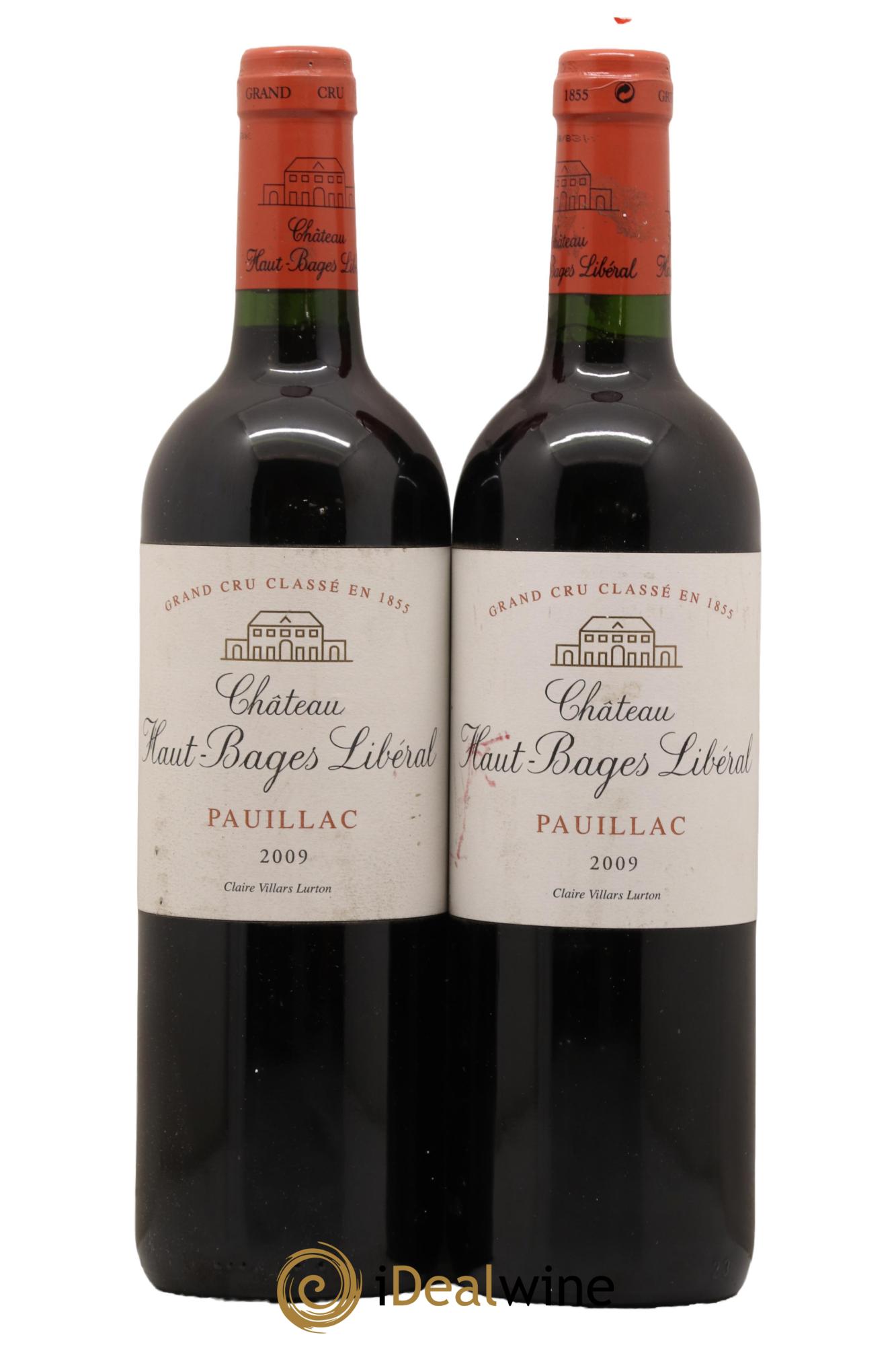 Château Haut Bages Libéral 5ème Grand Cru Classé 2009 - Lot de 2 bouteilles - 0