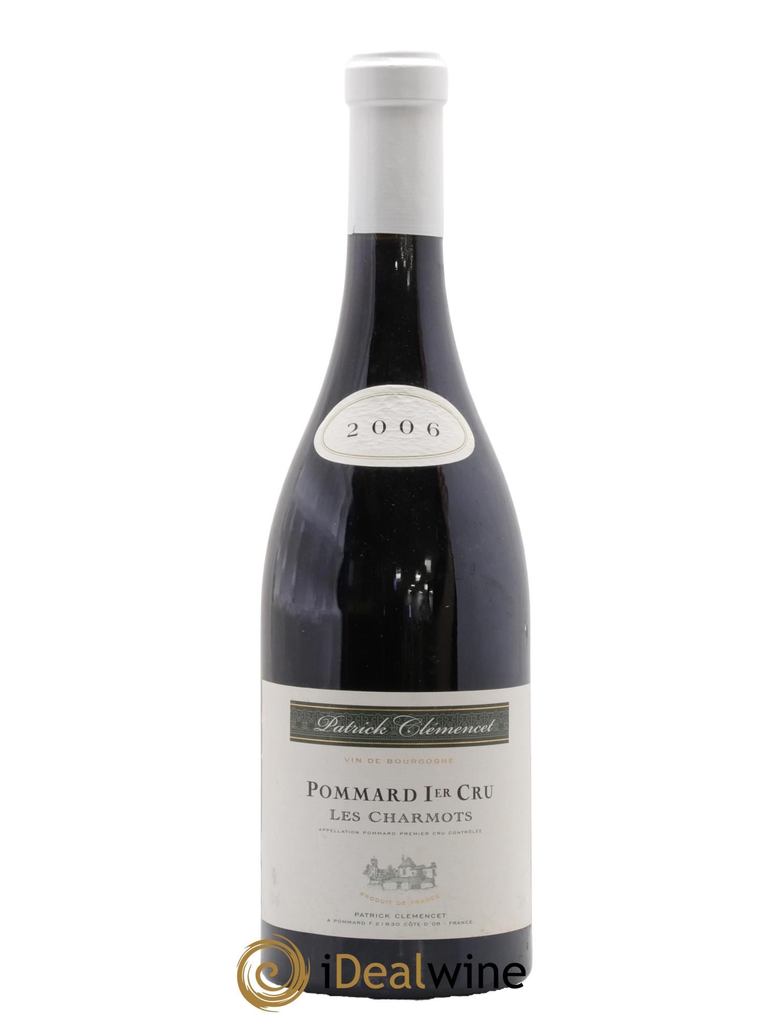 Pommard 1er Cru Les Charmots Patrick Clemencet 2006 - Lot de 1 bouteille - 0