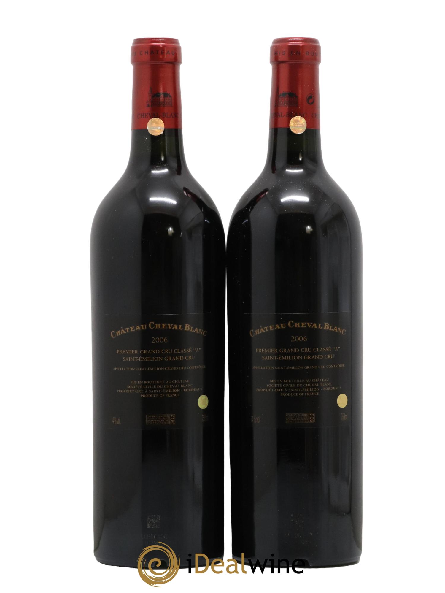Château Cheval Blanc 1er Grand Cru Classé A 2006 - Lot de 2 bouteilles - 1
