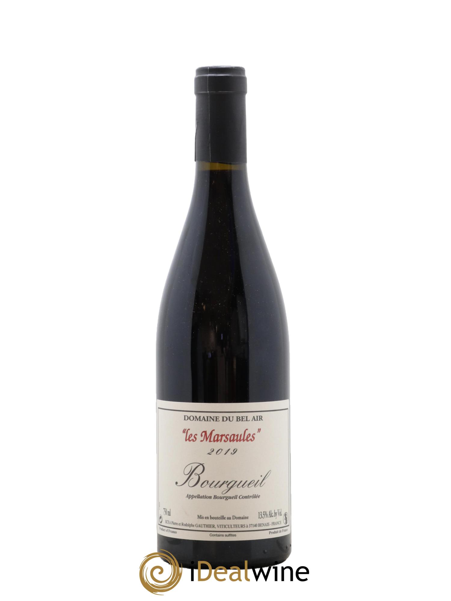 Bourgueil Marsaules Domaine du Bel Air 2019 - Lot de 1 bouteille - 0