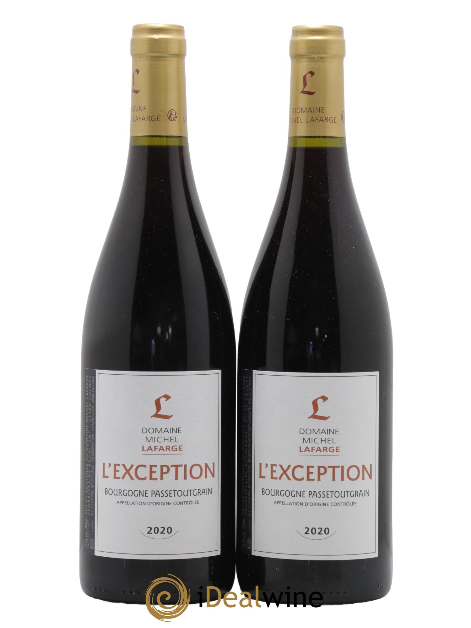 Bourgogne Passetoutgrain L'Exception Lafarge (Domaine) 2020 - Lot de 2 bouteilles - 0