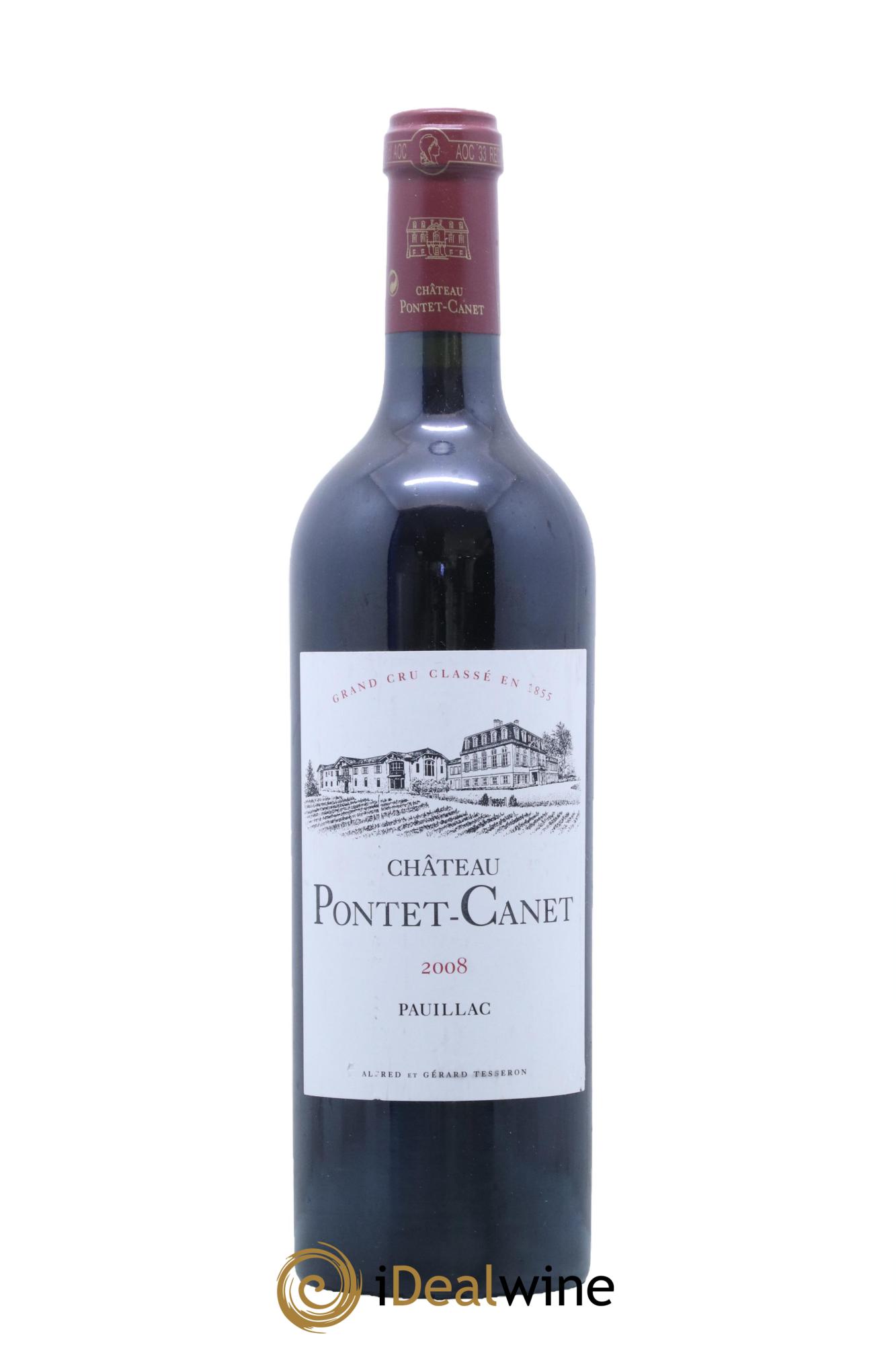 Château Pontet Canet 5ème Grand Cru Classé 2008 - Lot de 1 bouteille - 0