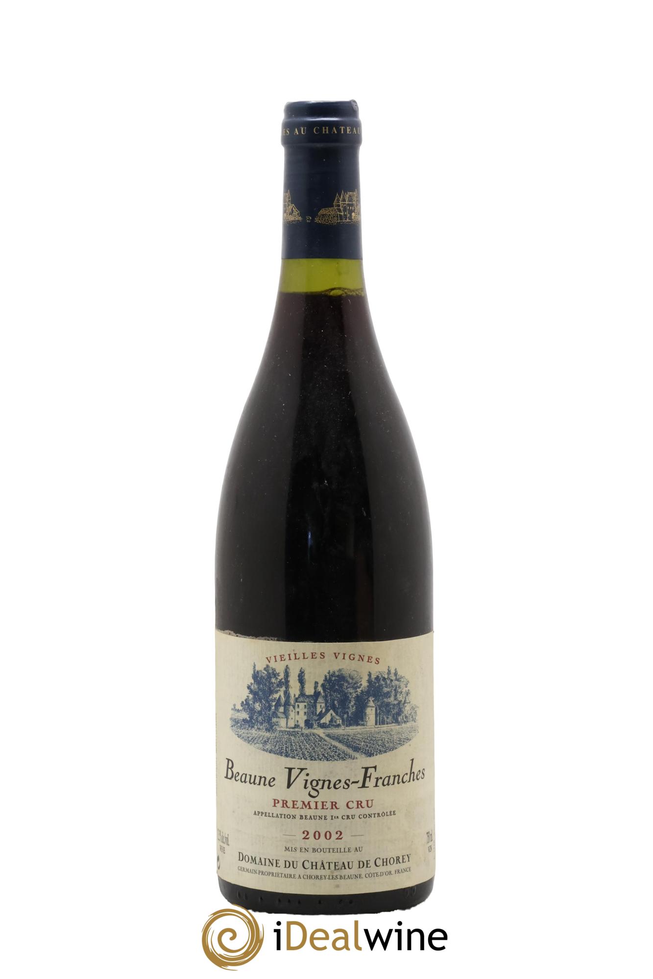 Beaune 1er Cru Vignes Franches Vieilles Vignes Domaine Du Château De Chorey 2002 - Posten von 1 Flasche - 0