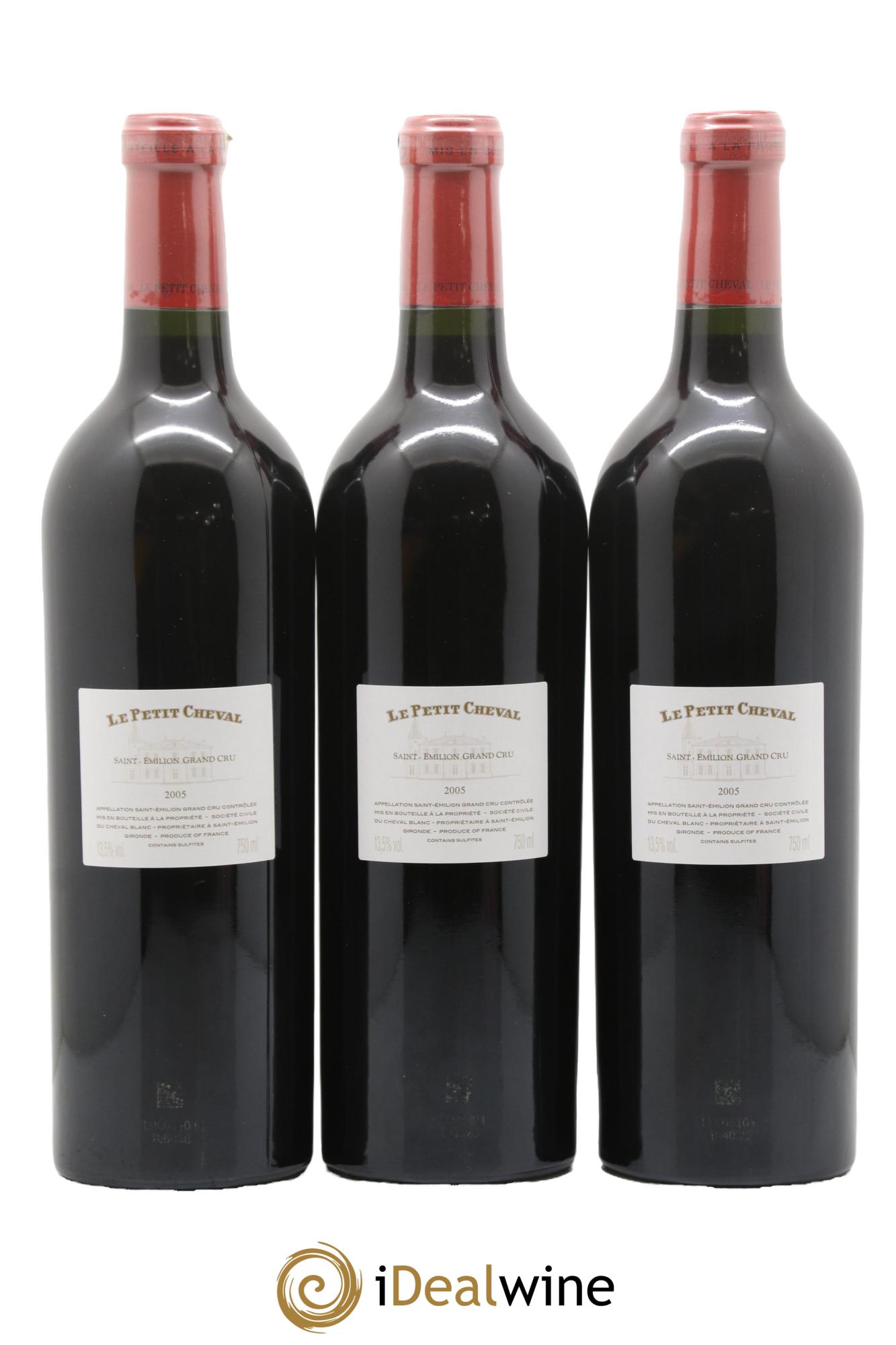 Le Petit Cheval Second Vin 2005 - Lot de 12 bouteilles - 6