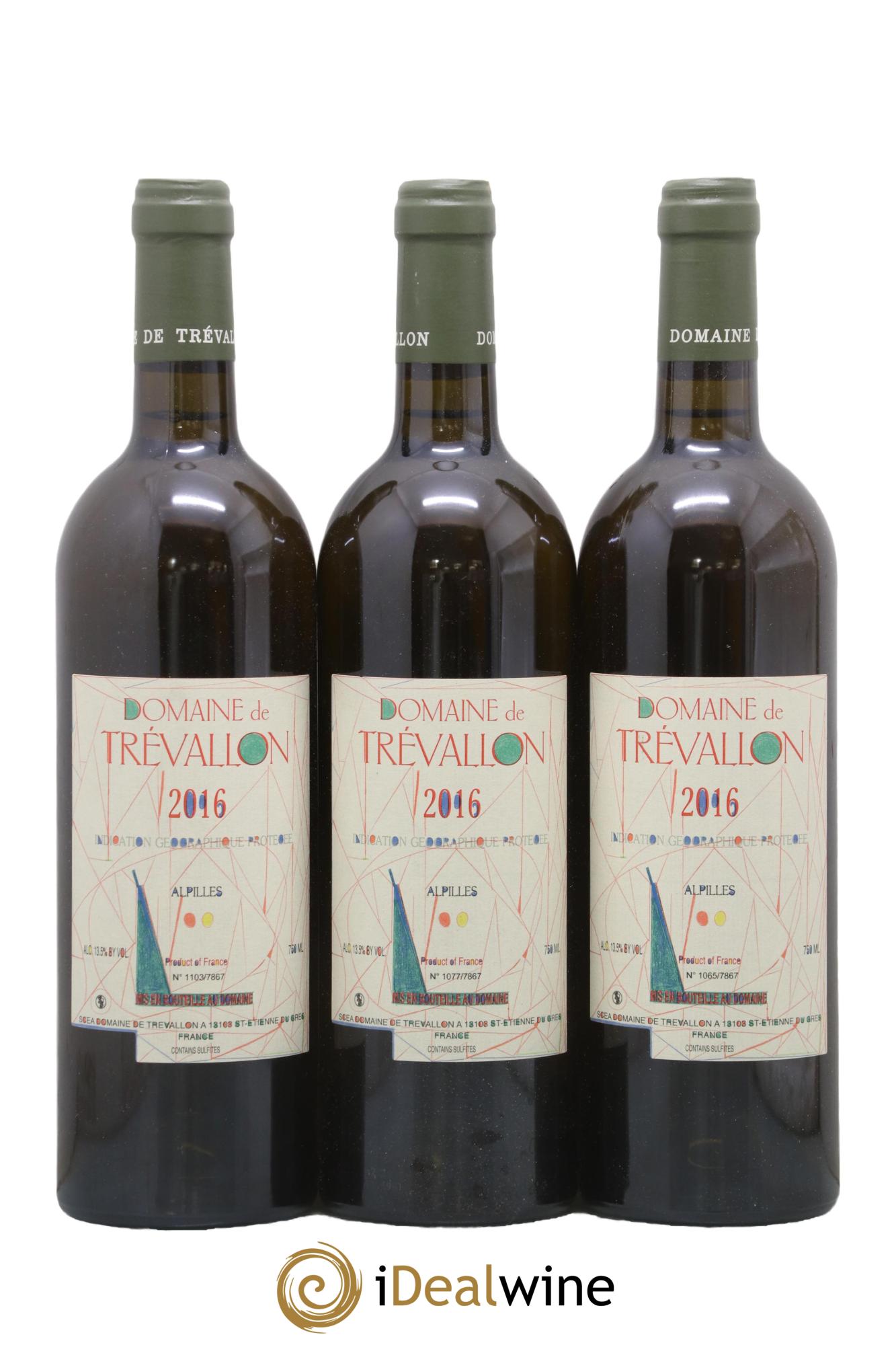 IGP Alpilles Trévallon (Domaine de) Eloi Dürrbach 2016 - Lot of 3 bottles - 0