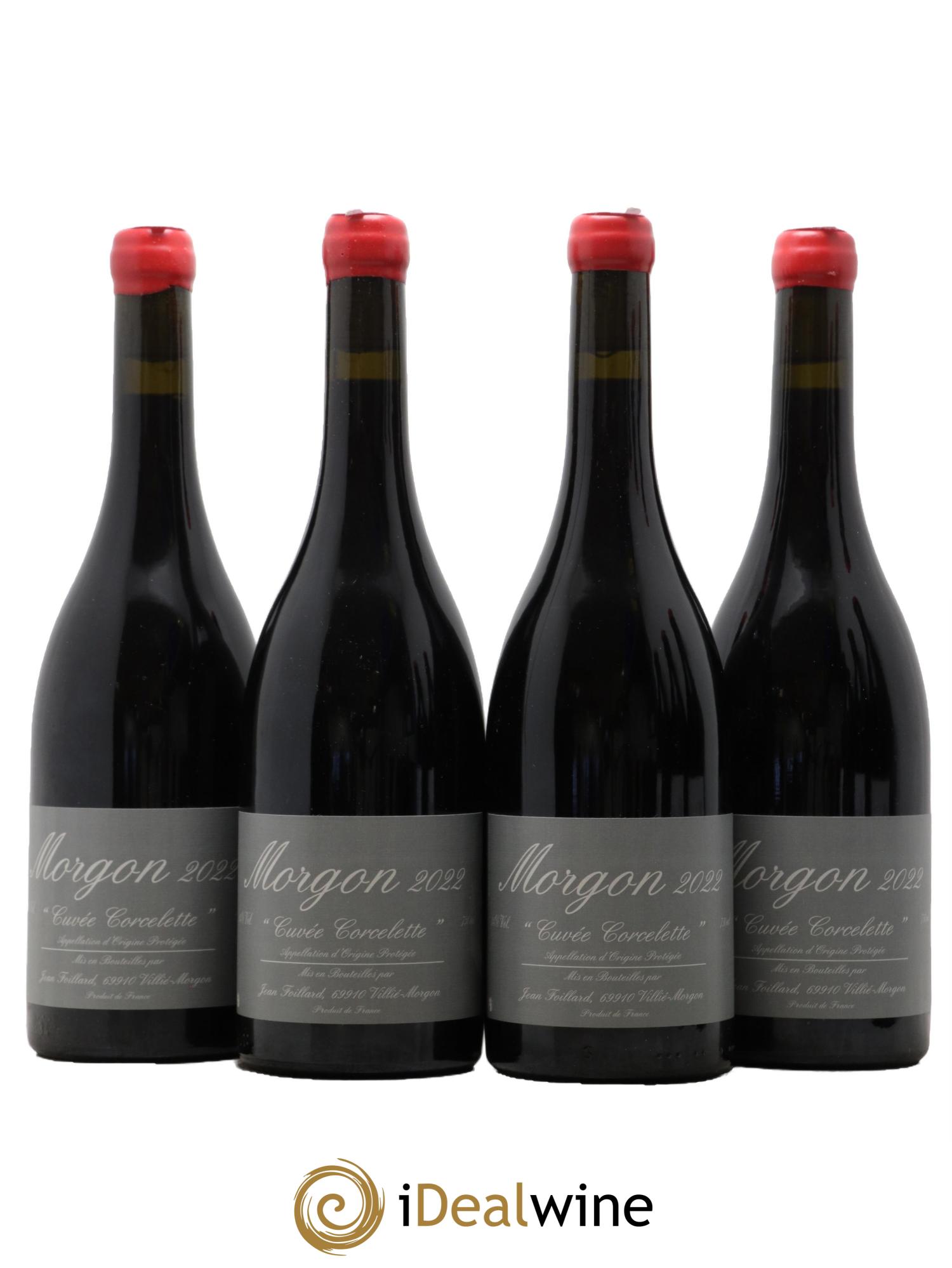 Morgon Corcelette Jean Foillard 2022 - Lot de 4 bouteilles - 0