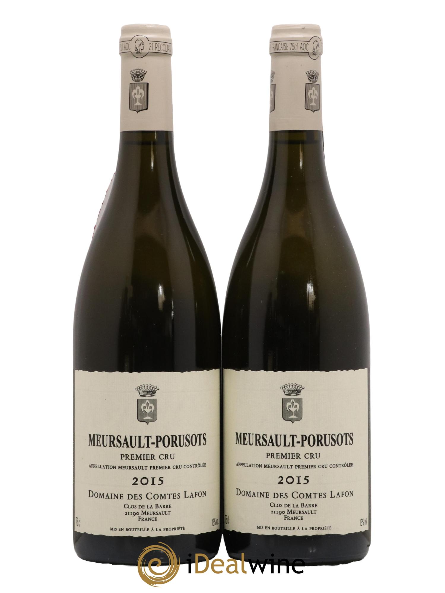 Meursault 1er Cru Porusots Comtes Lafon (Domaine des) 2015 - Lot of 2 bottles - 0