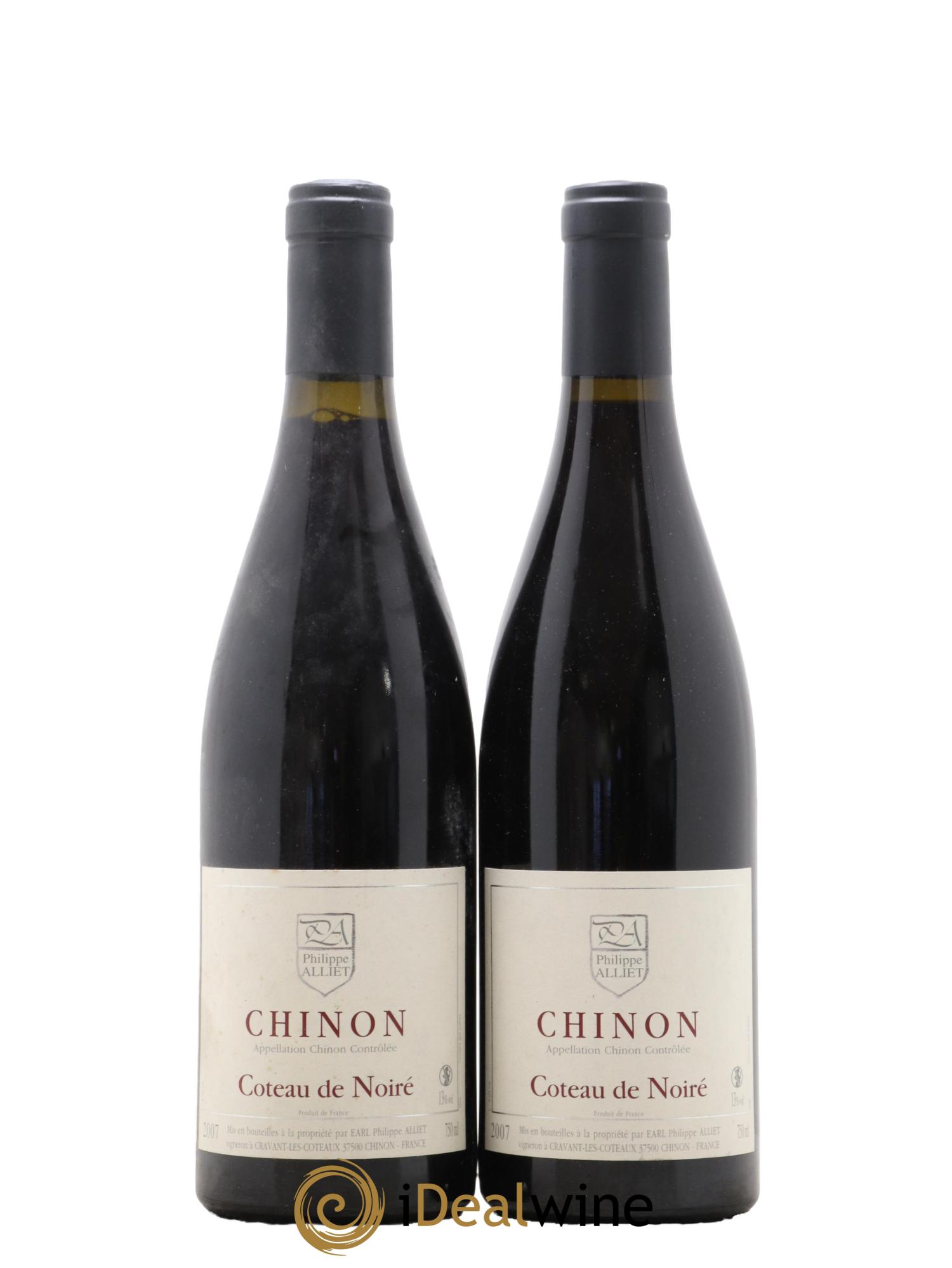 Chinon Coteau de Noiré Philippe Alliet 2007 - Lot de 2 bouteilles - 0