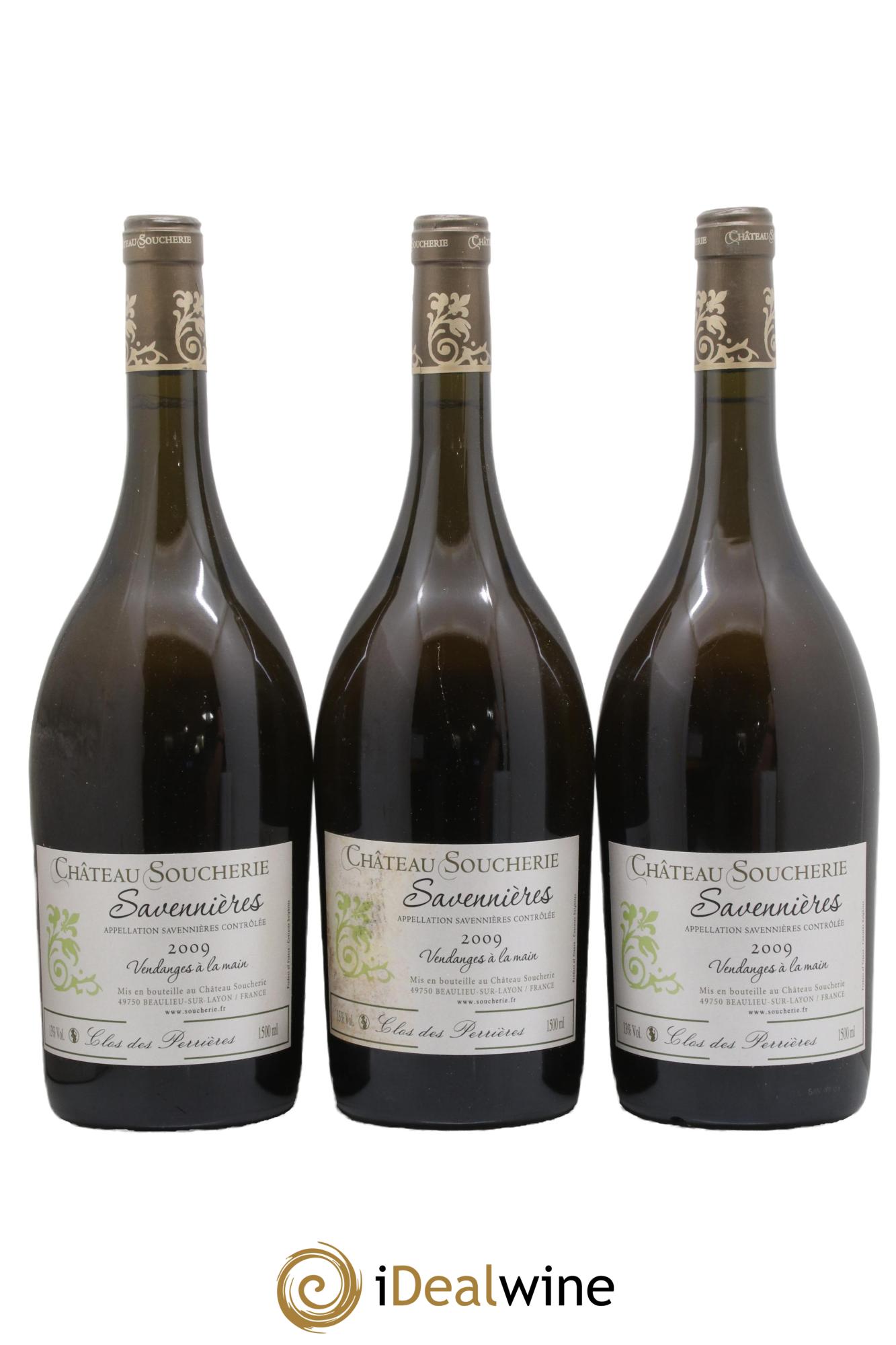 Savennières Château Soucherie 2009 - Lot of 3 magnums - 0