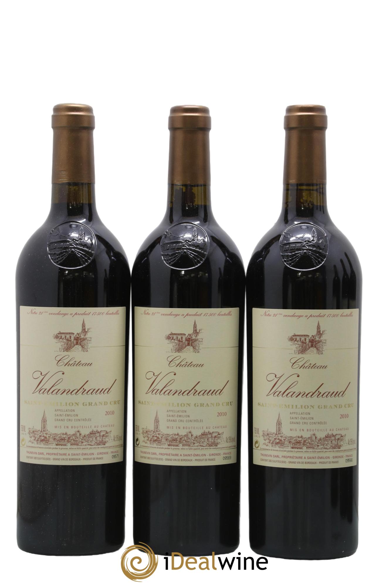 Château de Valandraud 1er Grand Cru Classé B depuis 2012 2010 - Lot of 12 bottles - 2