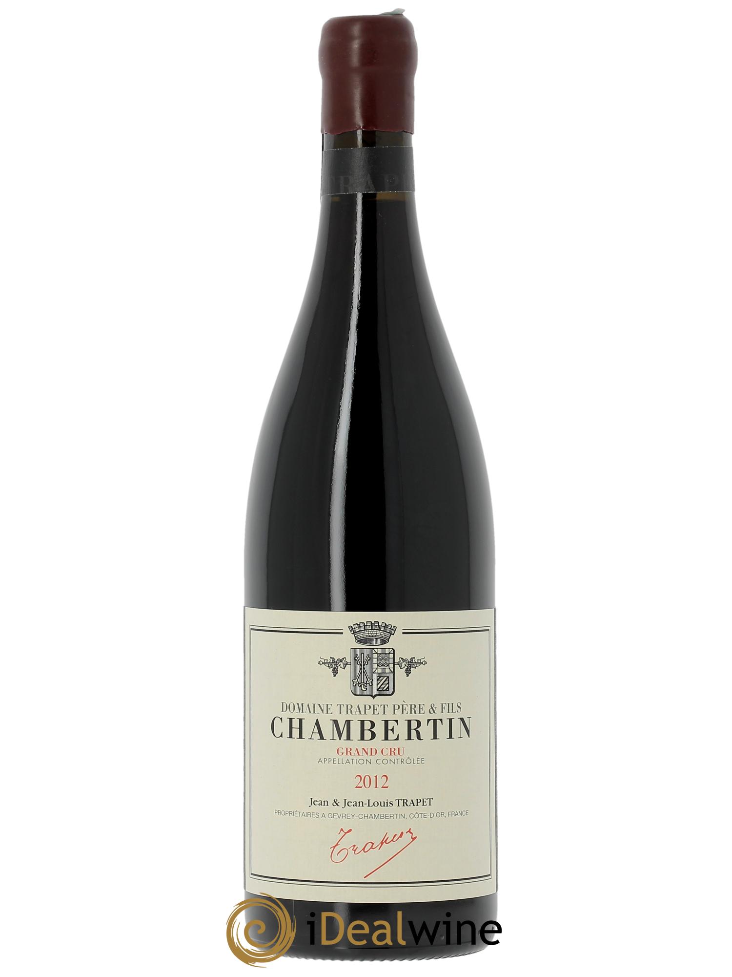 Chambertin Grand Cru Domaine Trapet  2012 - Lot de 1 bouteille - 0