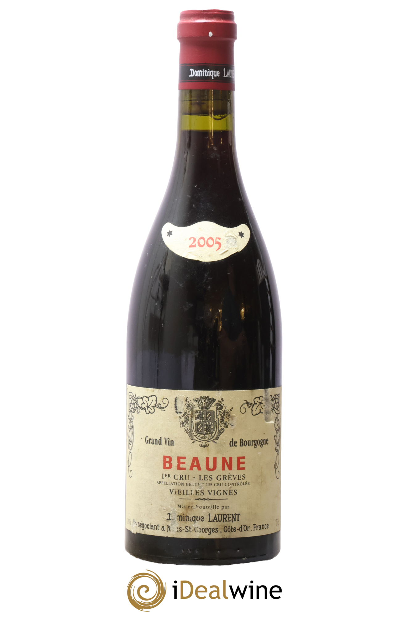 Beaune 1er Cru Les Grèves Vieilles Vignes Dominique Laurent 2005 - Lot de 1 bouteille - 0