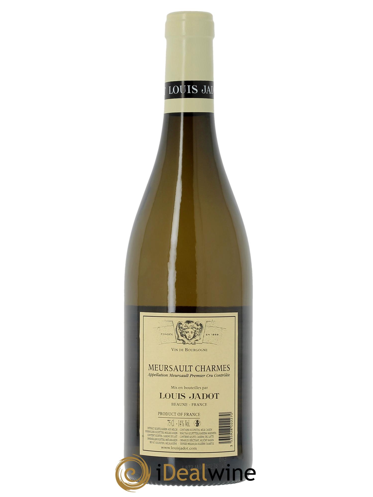 Meursault 1er Cru Les Charmes Domaine Louis Jadot (Cassetta in legno a partire da 6 bt) 2023 - Lotto di 1 bottiglia - 1