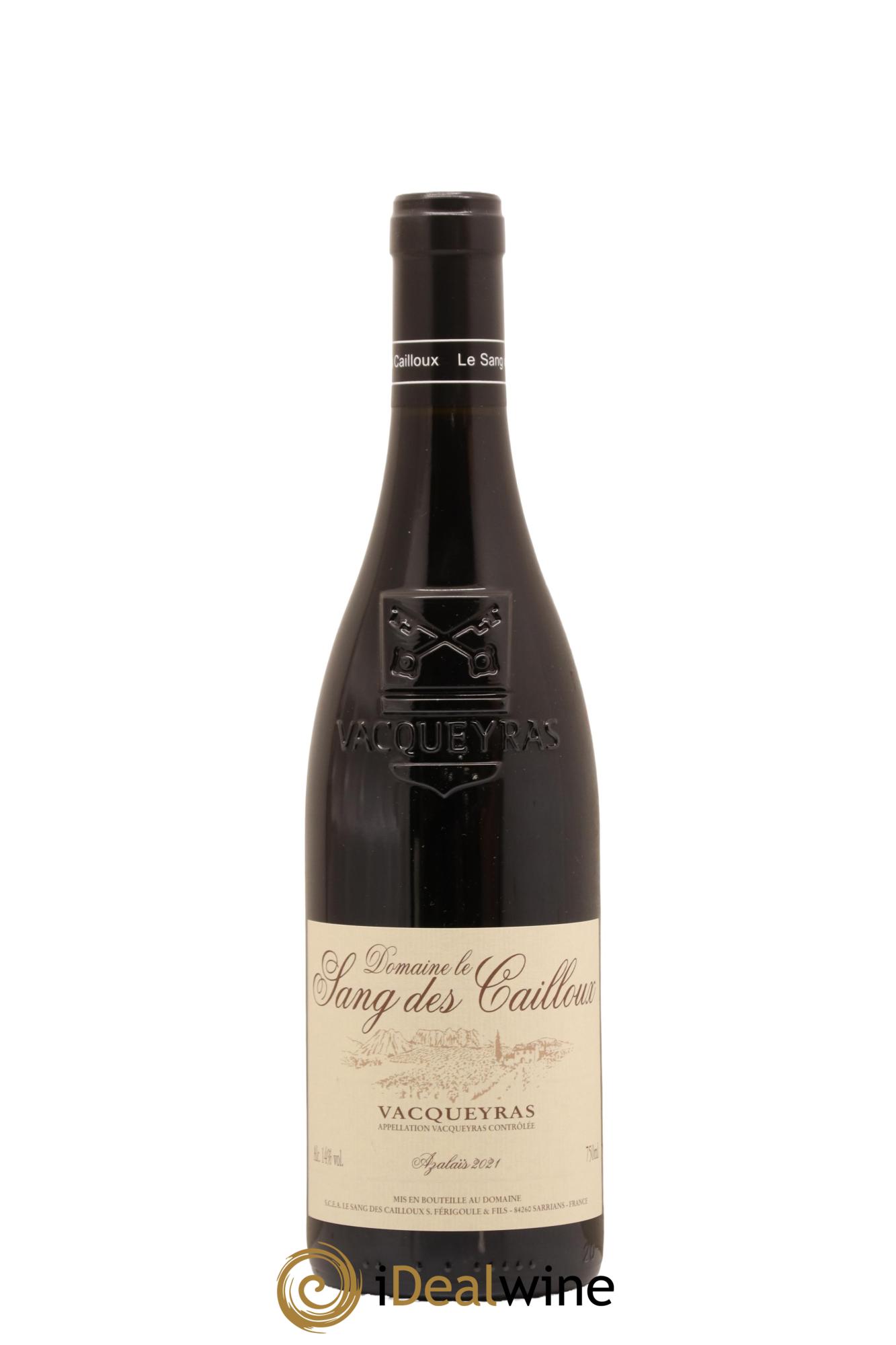 Vacqueyras Azalaïs Le Sang des Cailloux 2021 - Lot de 1 bouteille - 0