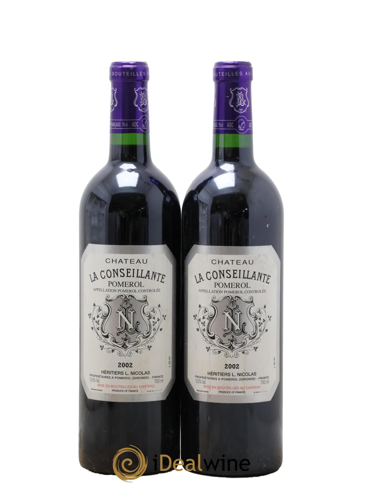 Château la Conseillante 2002 - Lot of 2 bottles - 0