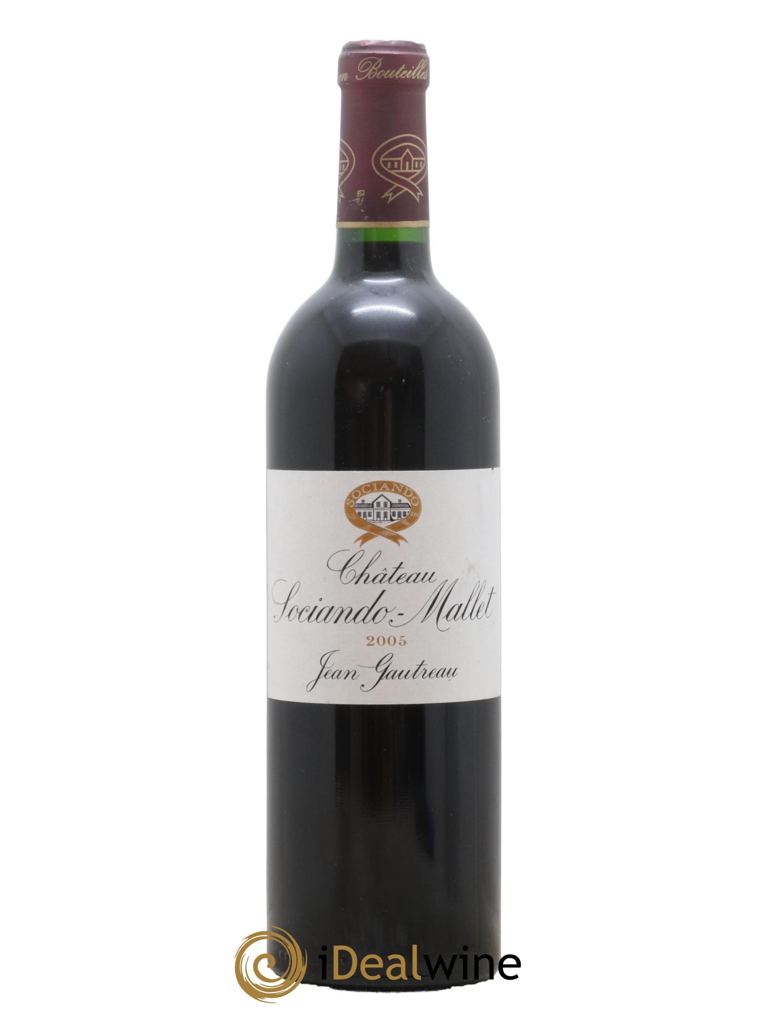 Château Sociando Mallet 2005 - Lot de 1 bouteille - 0