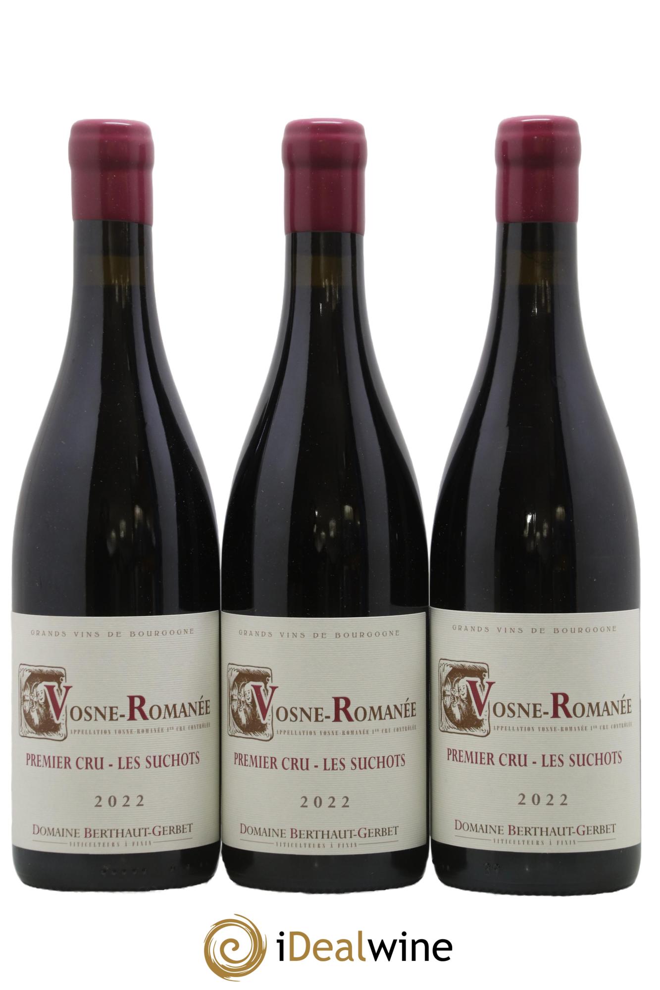 Vosne-Romanée 1er Cru Les Suchots Berthaut Gerbet (Domaine) 2022 - Lotto di 3 bottiglie - 0