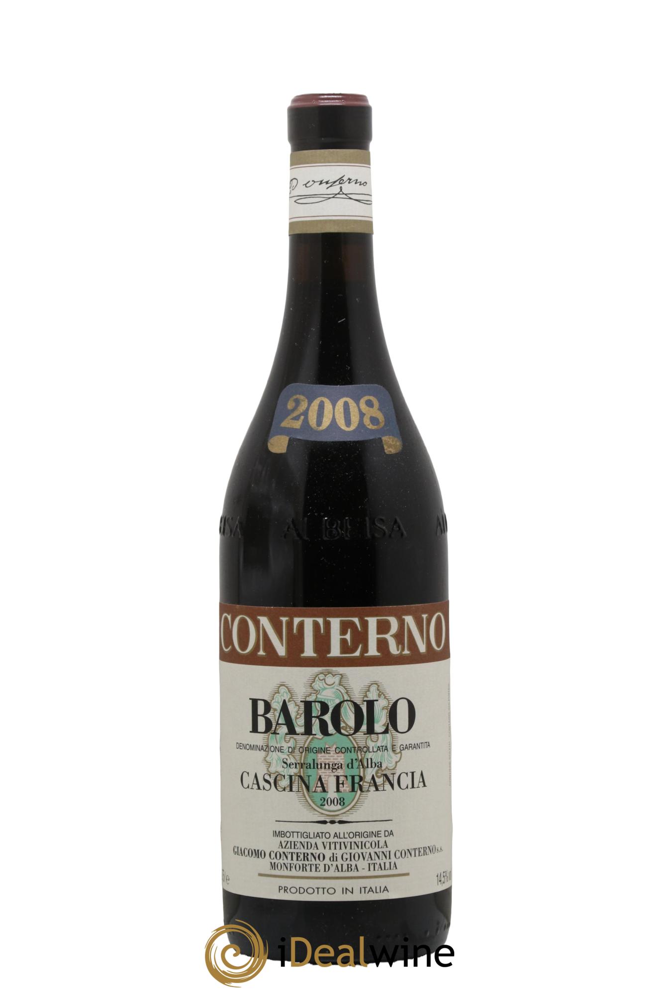 Barolo DOCG Cascina Francia Giacomo Conterno 2008 - Lot de 1 bouteille - 0