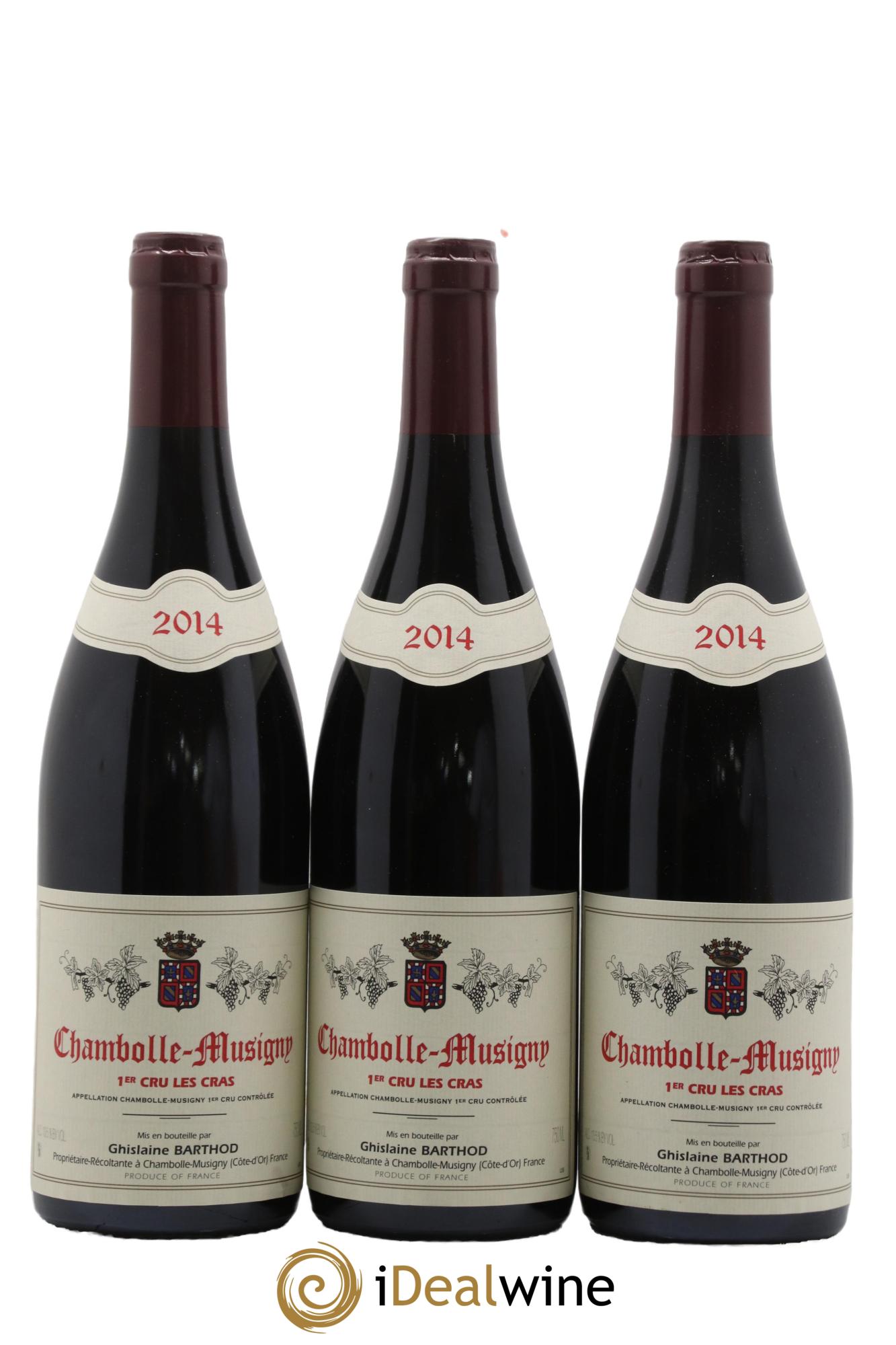 Chambolle-Musigny 1er Cru Les Cras Ghislaine Barthod 2014 - Lotto di 3 bottiglie - 0