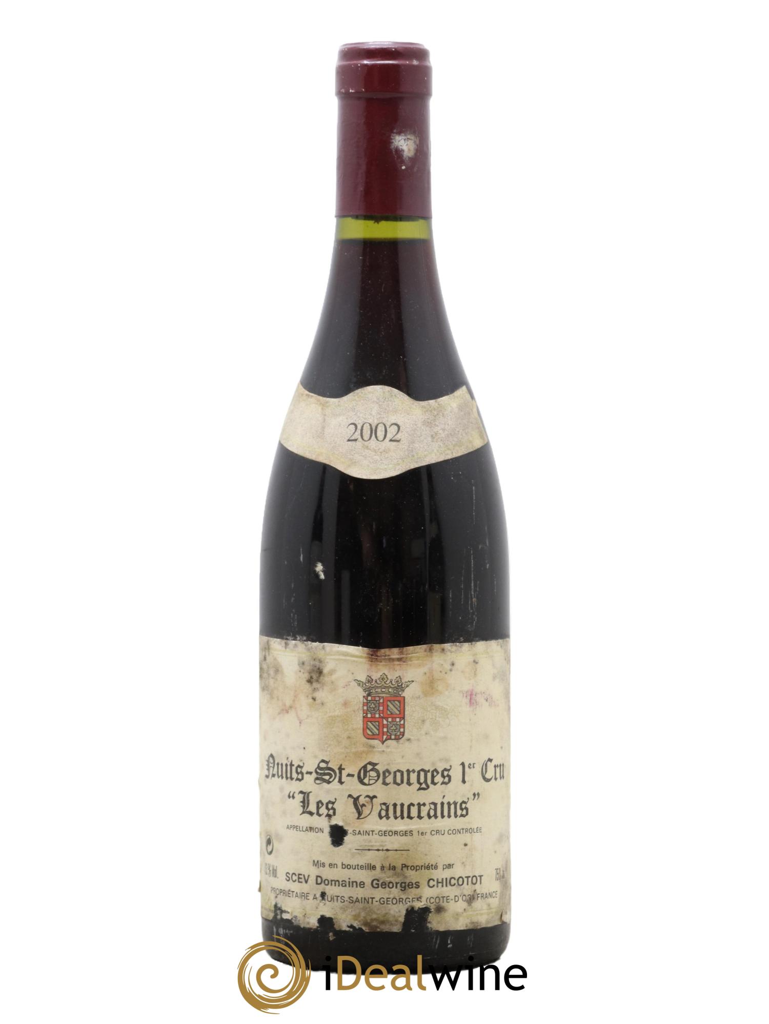 Nuits-Saint-Georges 1er Cru Les Vaucrains Chicotot 2002 - Lot de 1 bouteille - 0