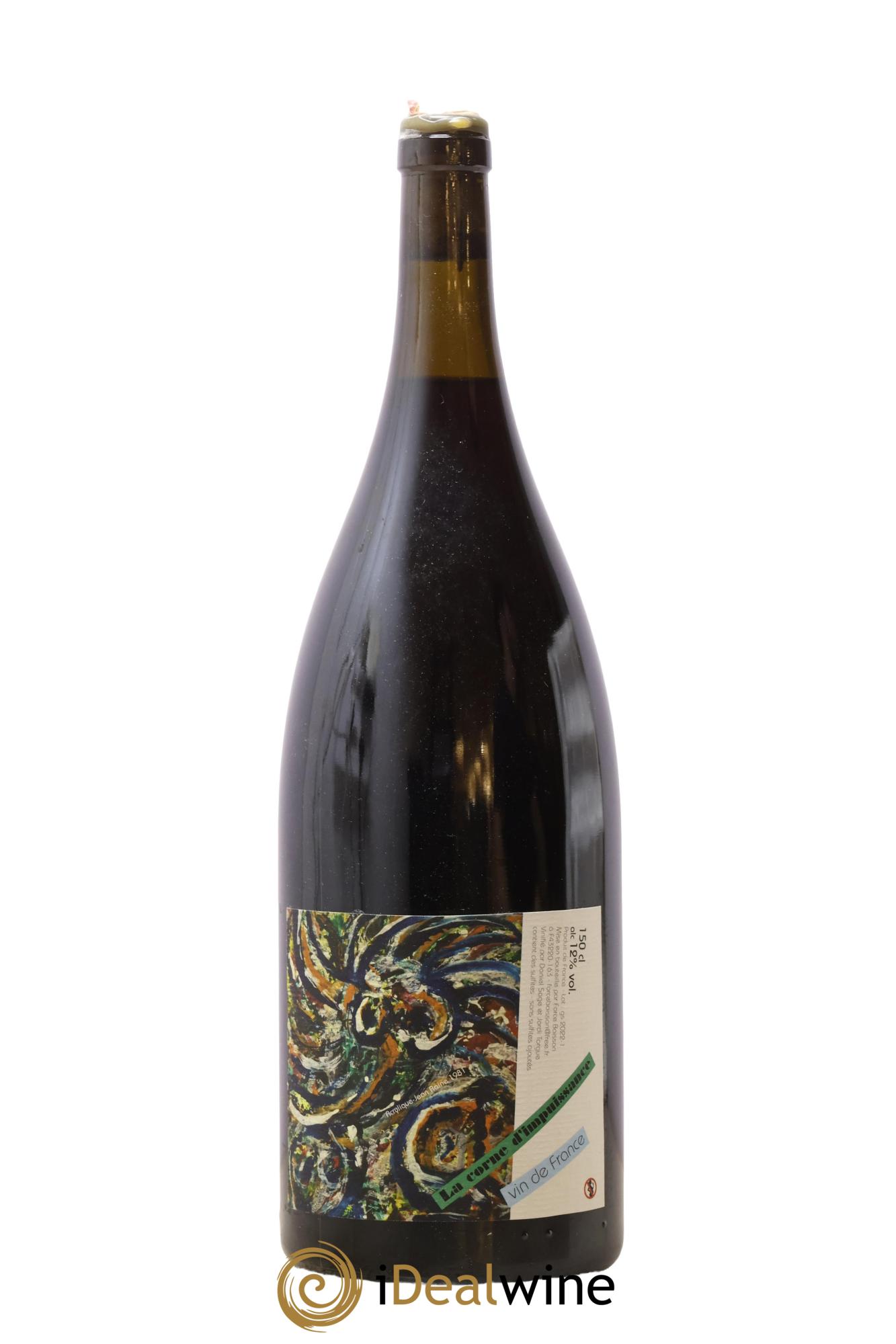 Vin de France La Corne d'Impuissance Daniel Sage 2021 - Lot de 1 magnum - 0